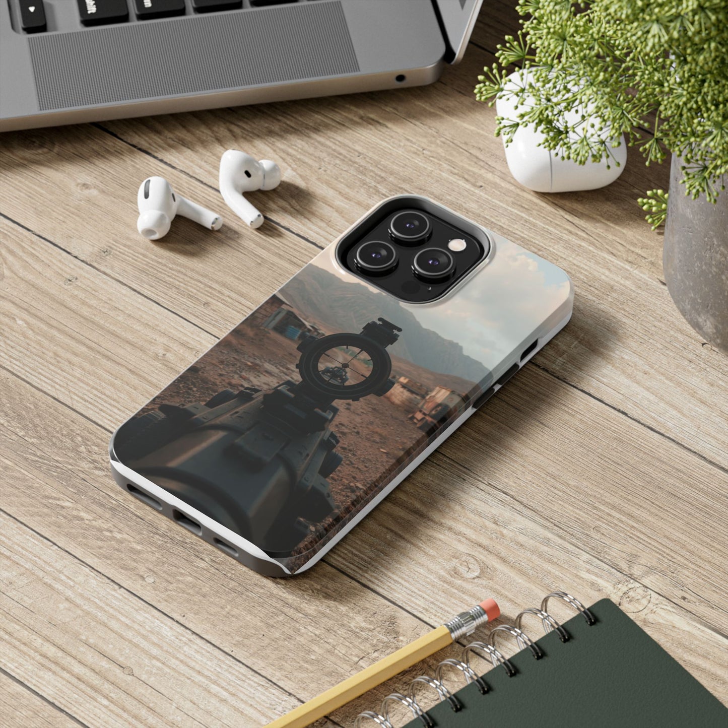 Tough Phone Case - Military Inspired Design with Sniper Scope
