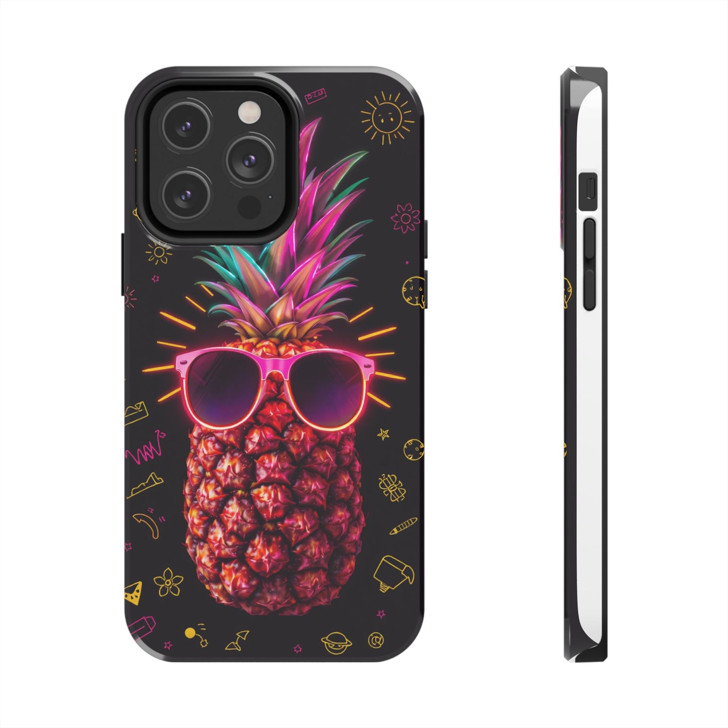 Tough Pineapple Phone Case - Cool, Vibrant Design Perfect for Summer Vibes