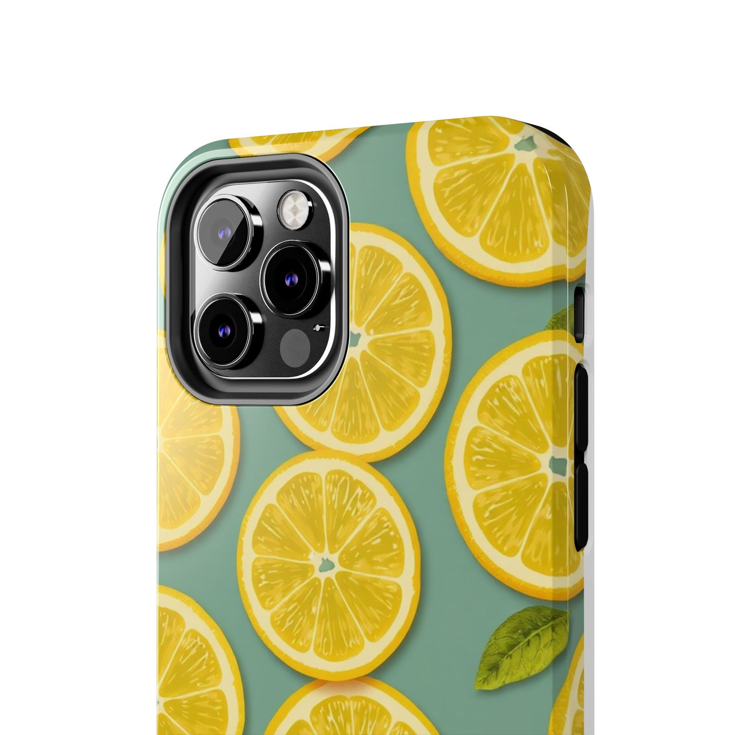 Tough Lemon Pattern Phone Case - Vibrant Citrus Design for Summer Vibes - for iPhone