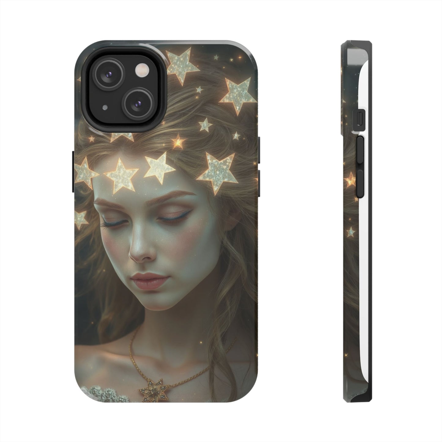 Celestial Dream Tough Phone Case - Artistic Starry Design for Style Enthusiasts
