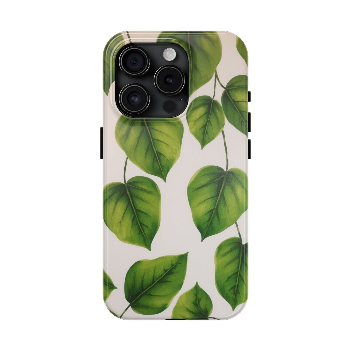 Tough Phone Cases with Green Leaf Design | Eco-Friendly Protection for Nature Lovers