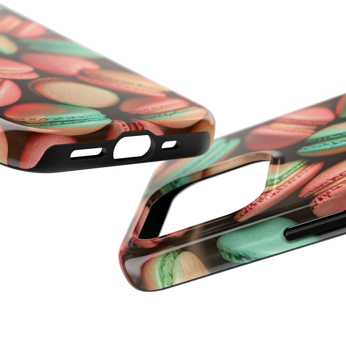 Colorful Tasty Macarons Tough Phone Case - Durable Protection with Sweet Aesthetic - for iPhone