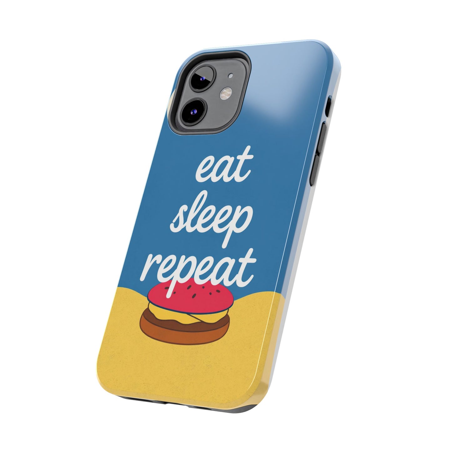 Eat, Sleep, Repeat Phone Case – Fun & Durable Tough Phone Cases for Food Lovers