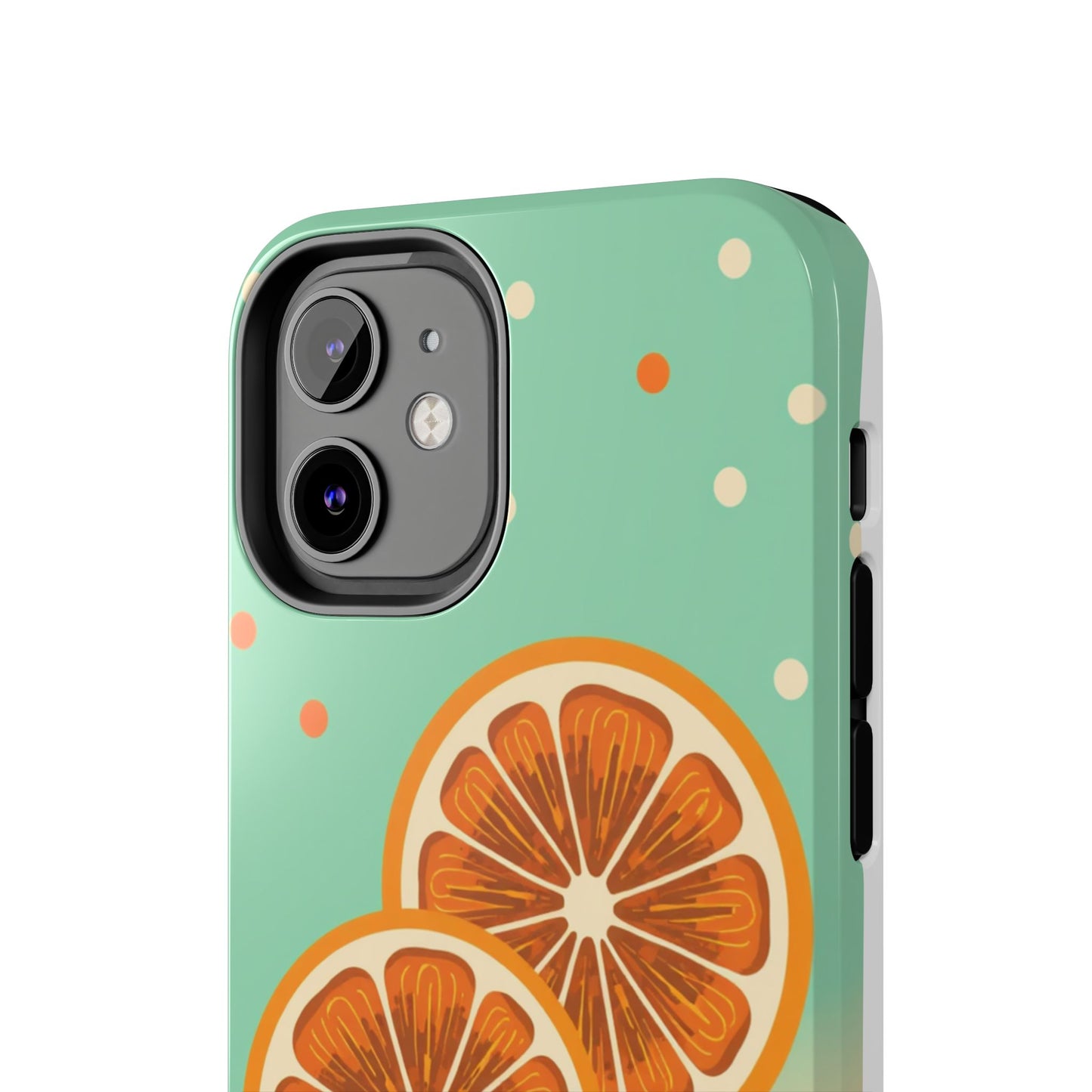 Citrus Vibe Tough Phone Case - Fun Orange Slice Design