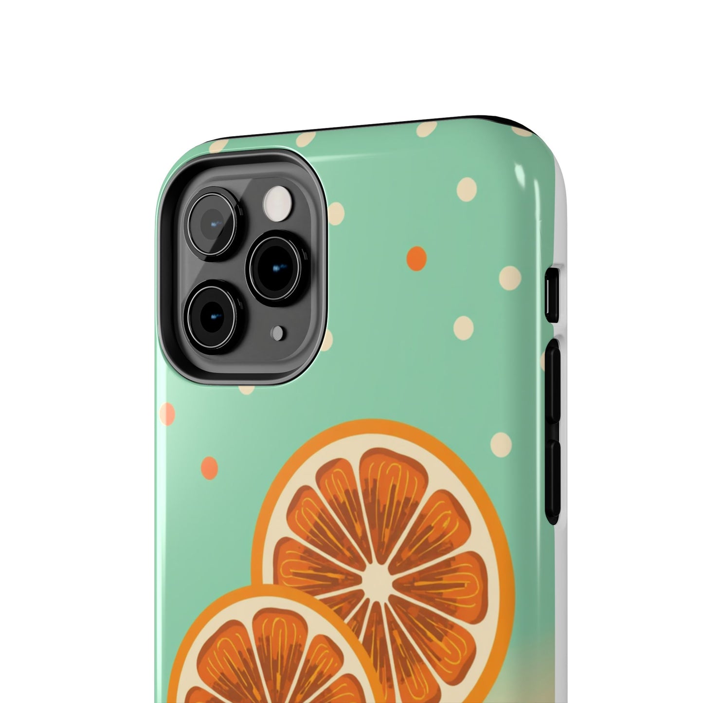 Citrus Vibe Tough Phone Case - Fun Orange Slice Design