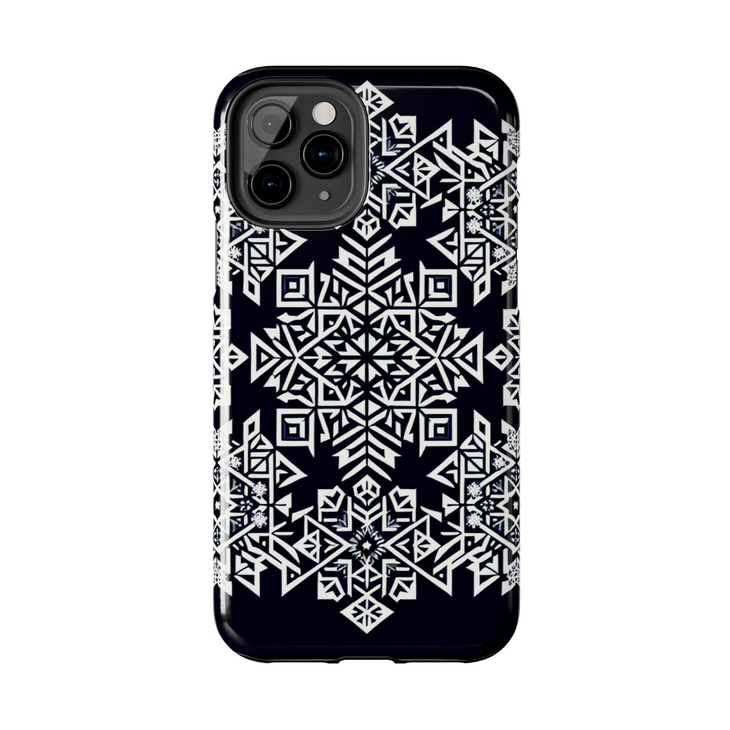 Winter Wonderland Tough Phone Case - Digital Snowflake - for iPhone