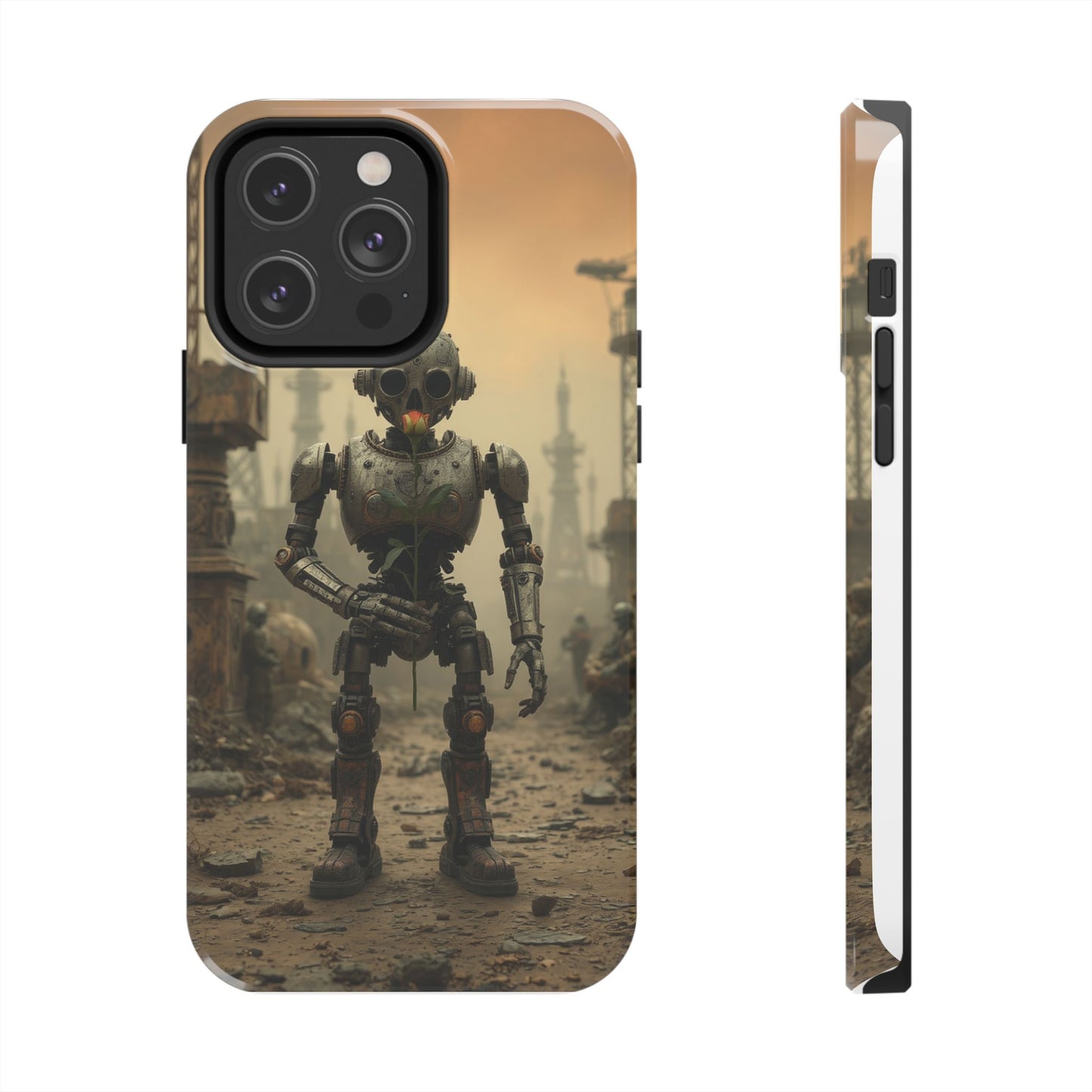 Robotic Sentinel Tough Phone Case - Durable Protector for Sci-Fi Lovers