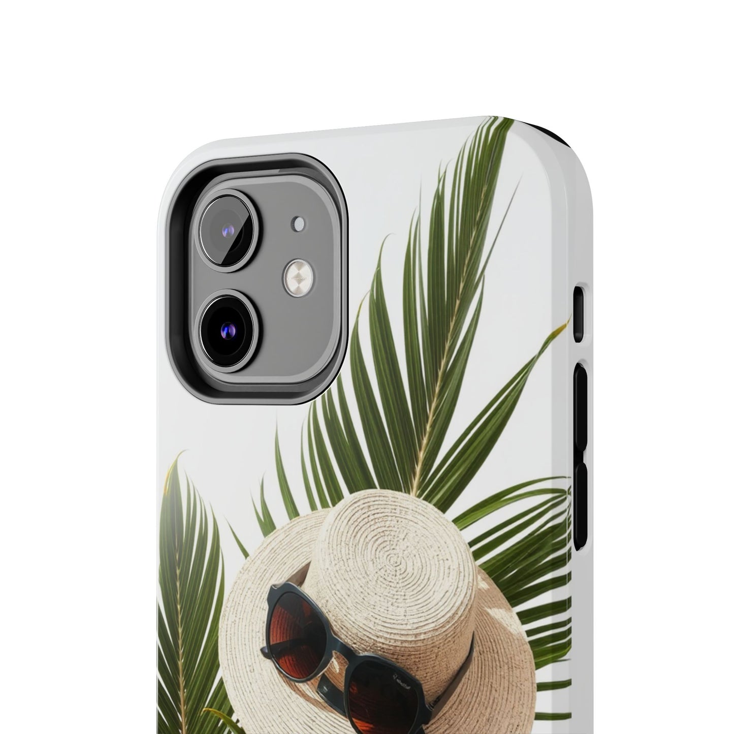 Tropical Phone Case - Summer Vibes with Hat & Sunglasses Design