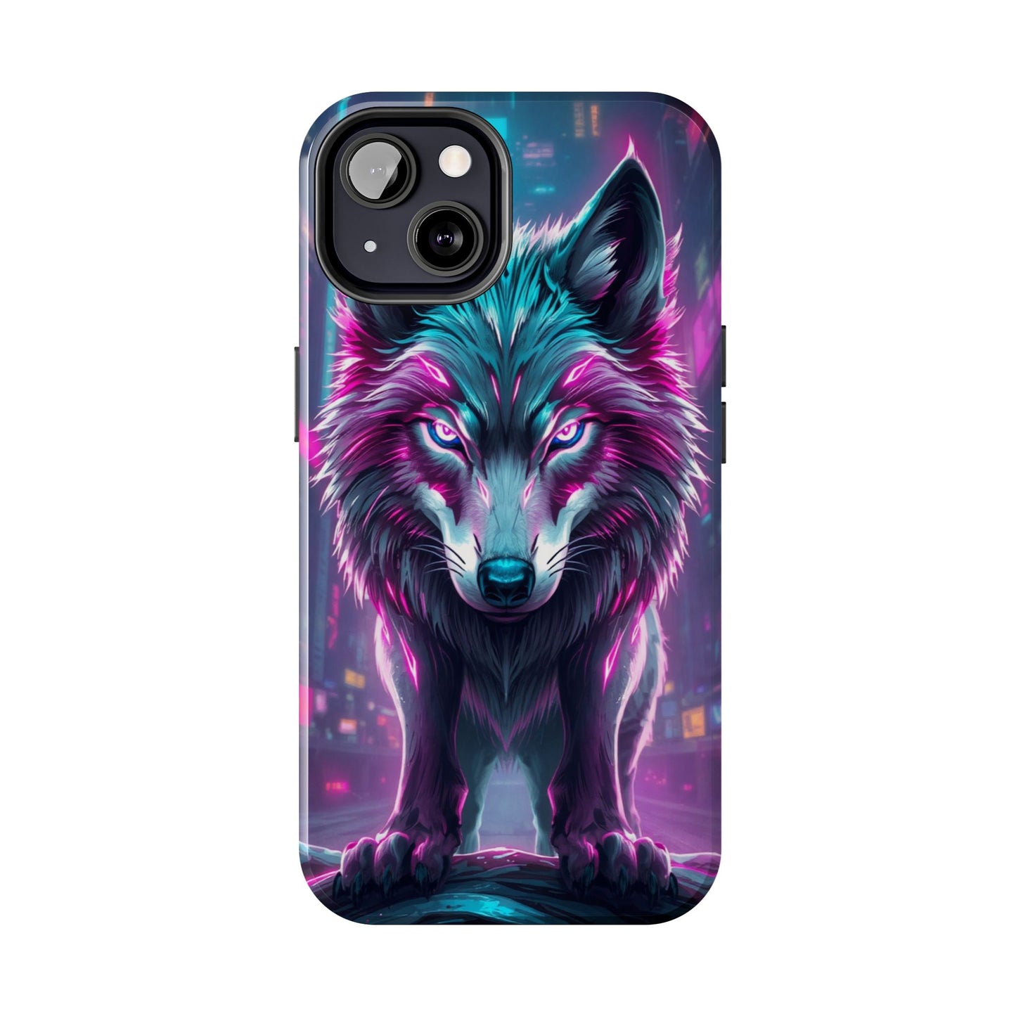 Fierce Wolf Phone Case - Tough & Vibrant Design for Animal Lovers