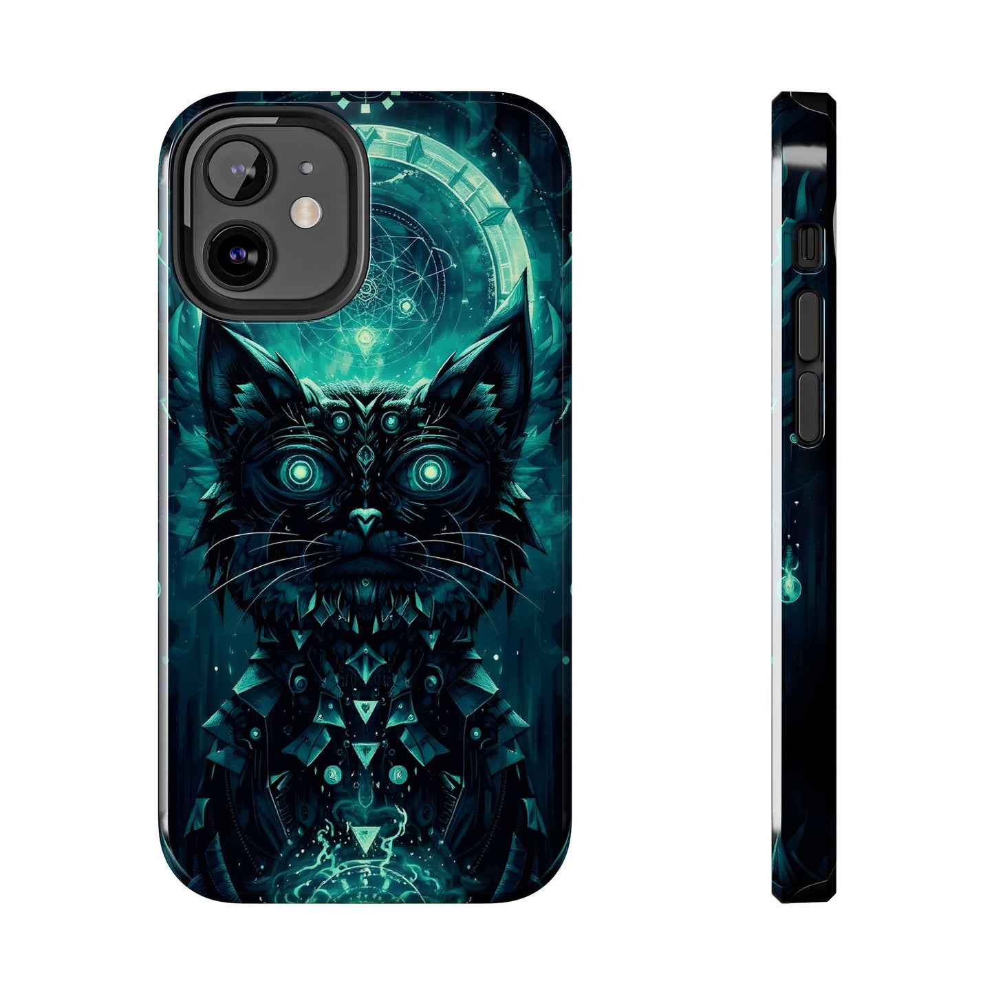 Mystical Dark Cat Phone Case - Tough Protective Cover for Cat Lovers - for iPhone