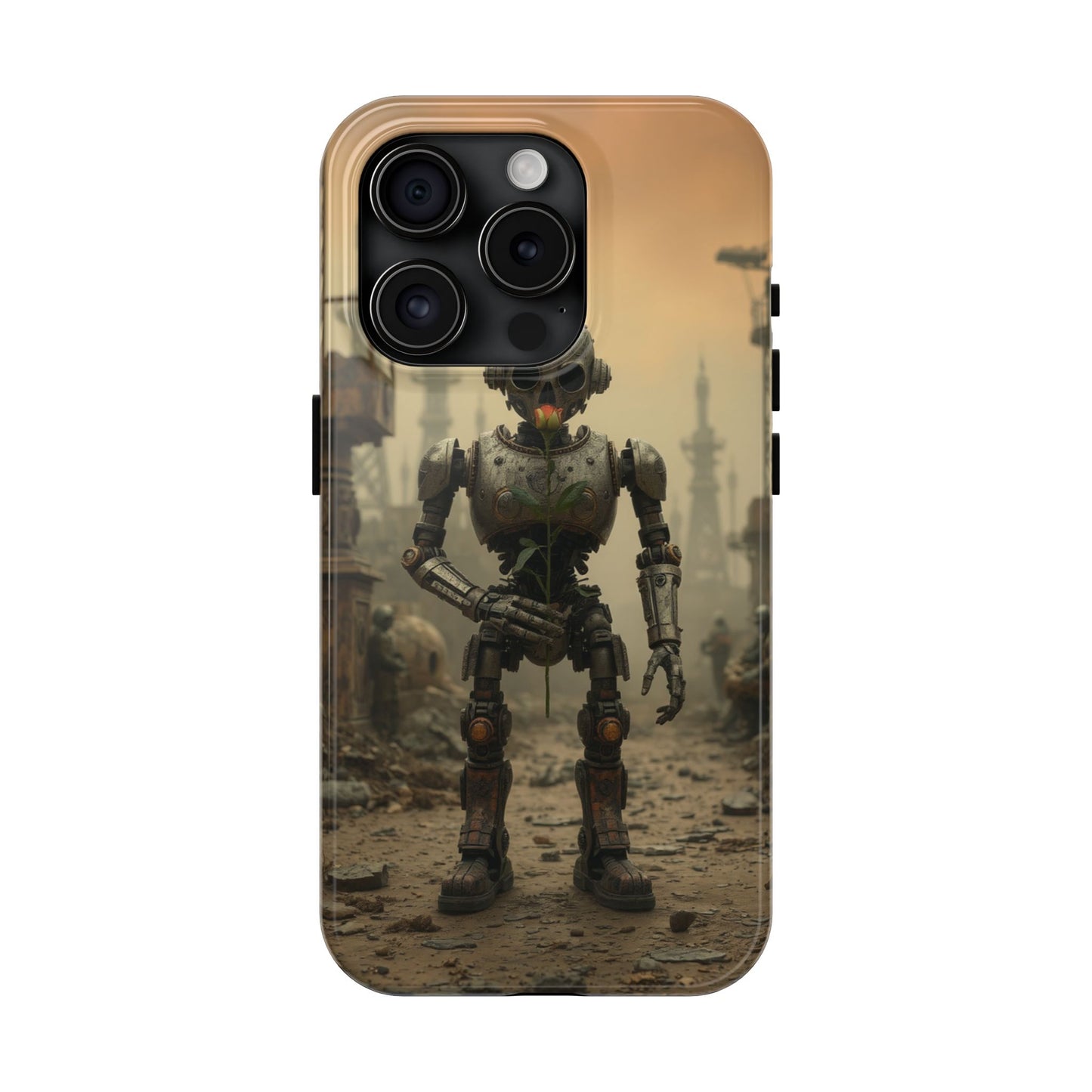 Robotic Sentinel Tough Phone Case - Durable Protector for Sci-Fi Lovers