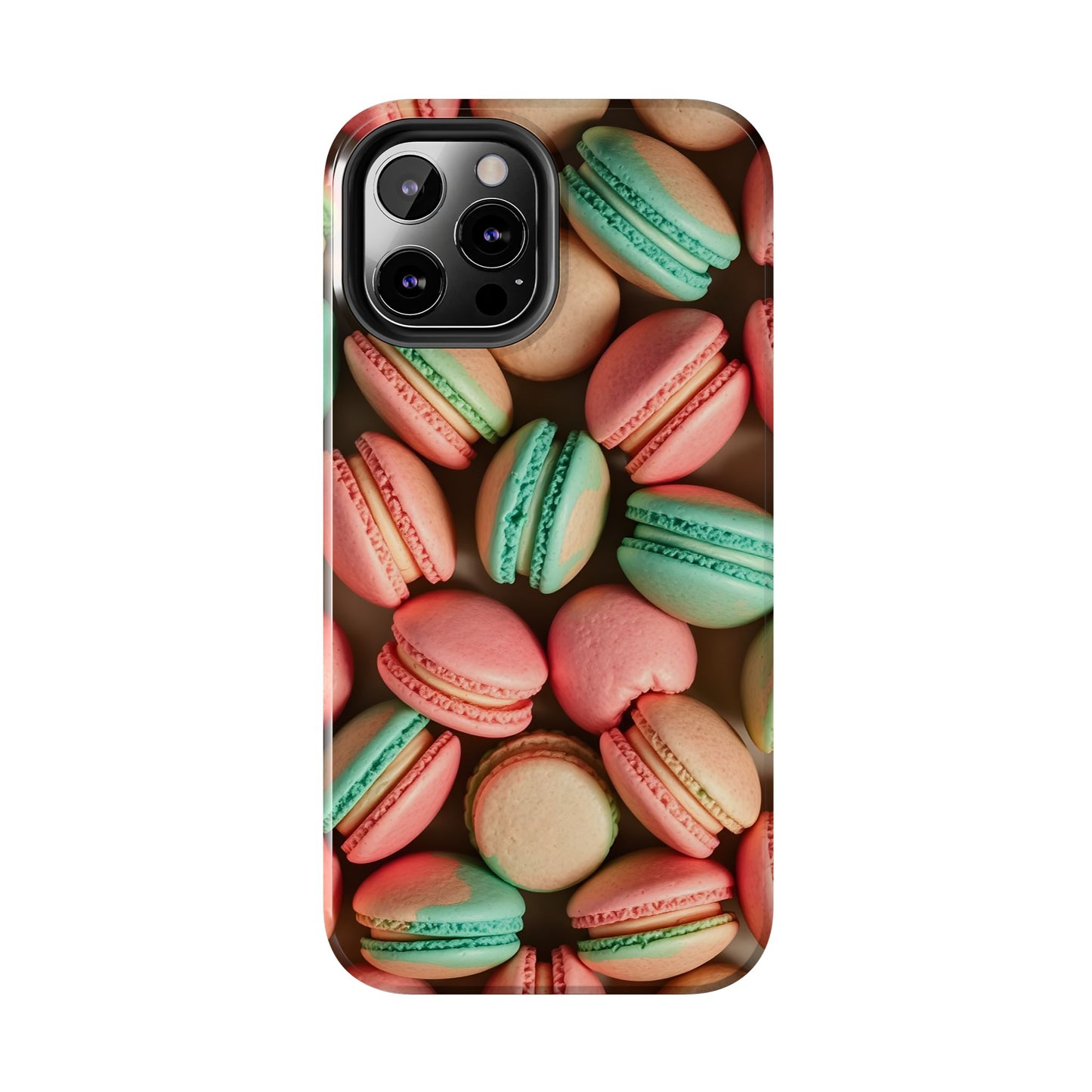 Colorful Tasty Macarons Tough Phone Case - Durable Protection with Sweet Aesthetic - for iPhone