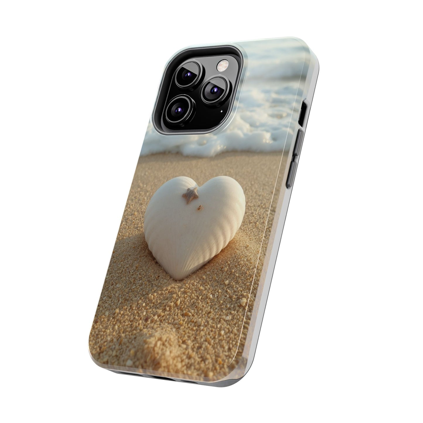 Heart Seashell Tough Phone Case for iPhone