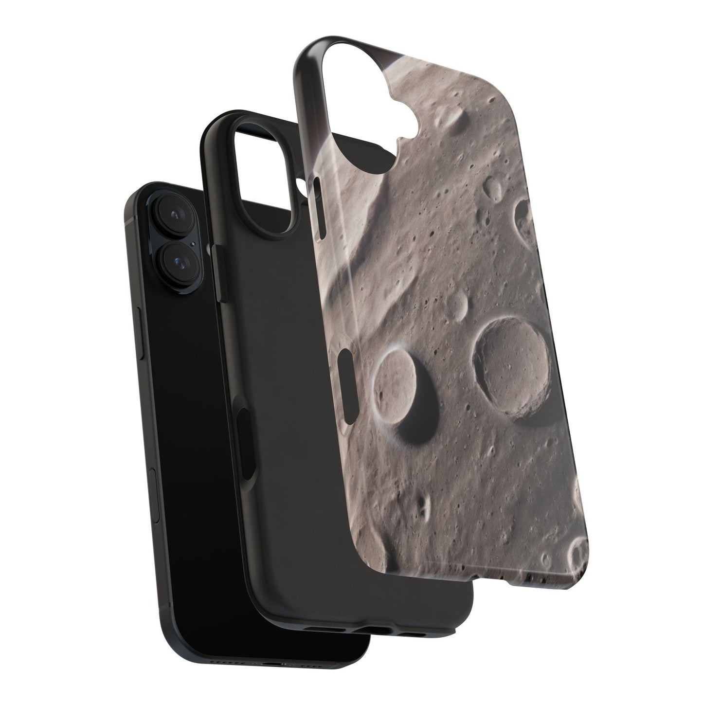 Celestial Moon Surface Tough Phone Case | Durable Space-Themed Design - for iPhone