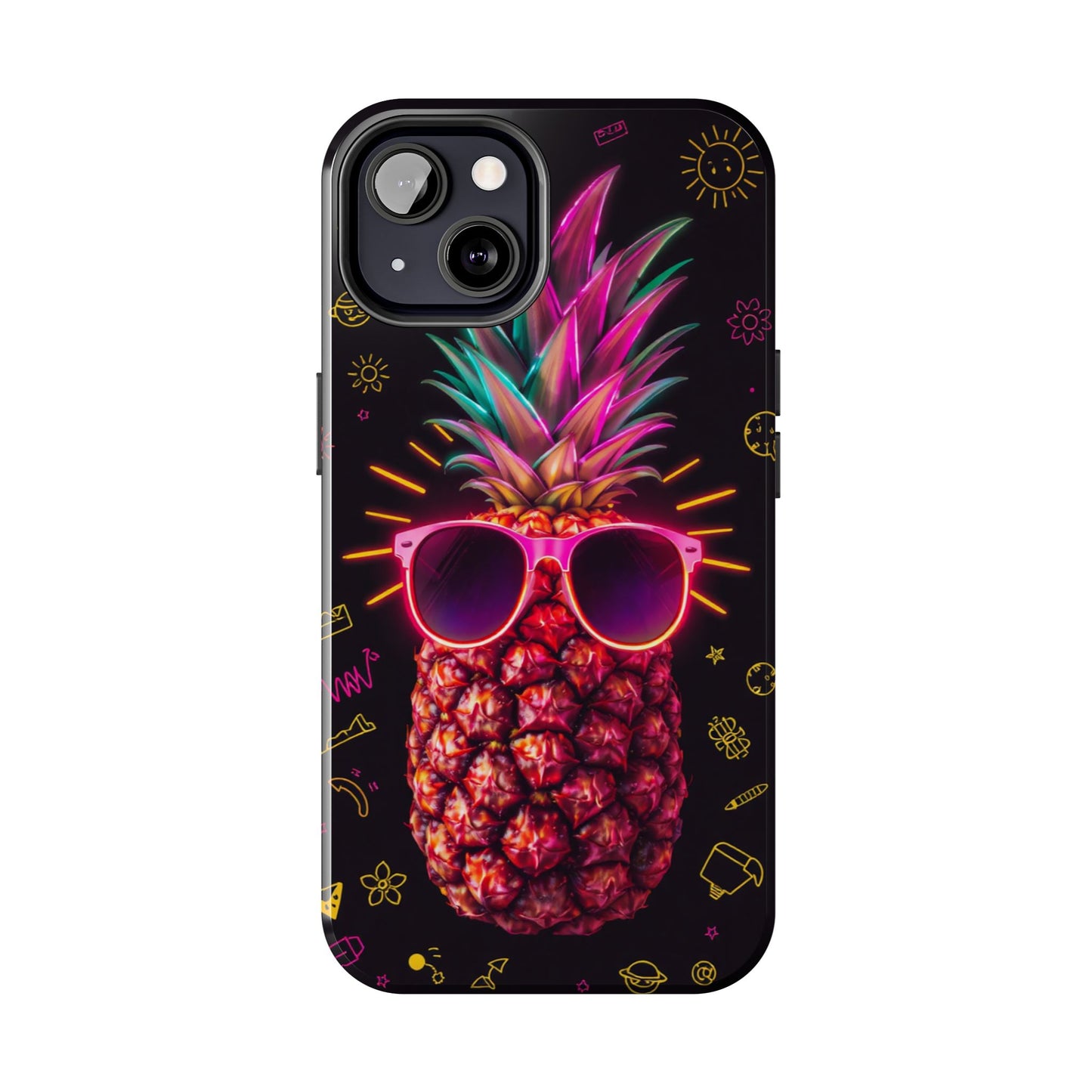 Tough Pineapple Phone Case - Cool, Vibrant Design Perfect for Summer Vibes