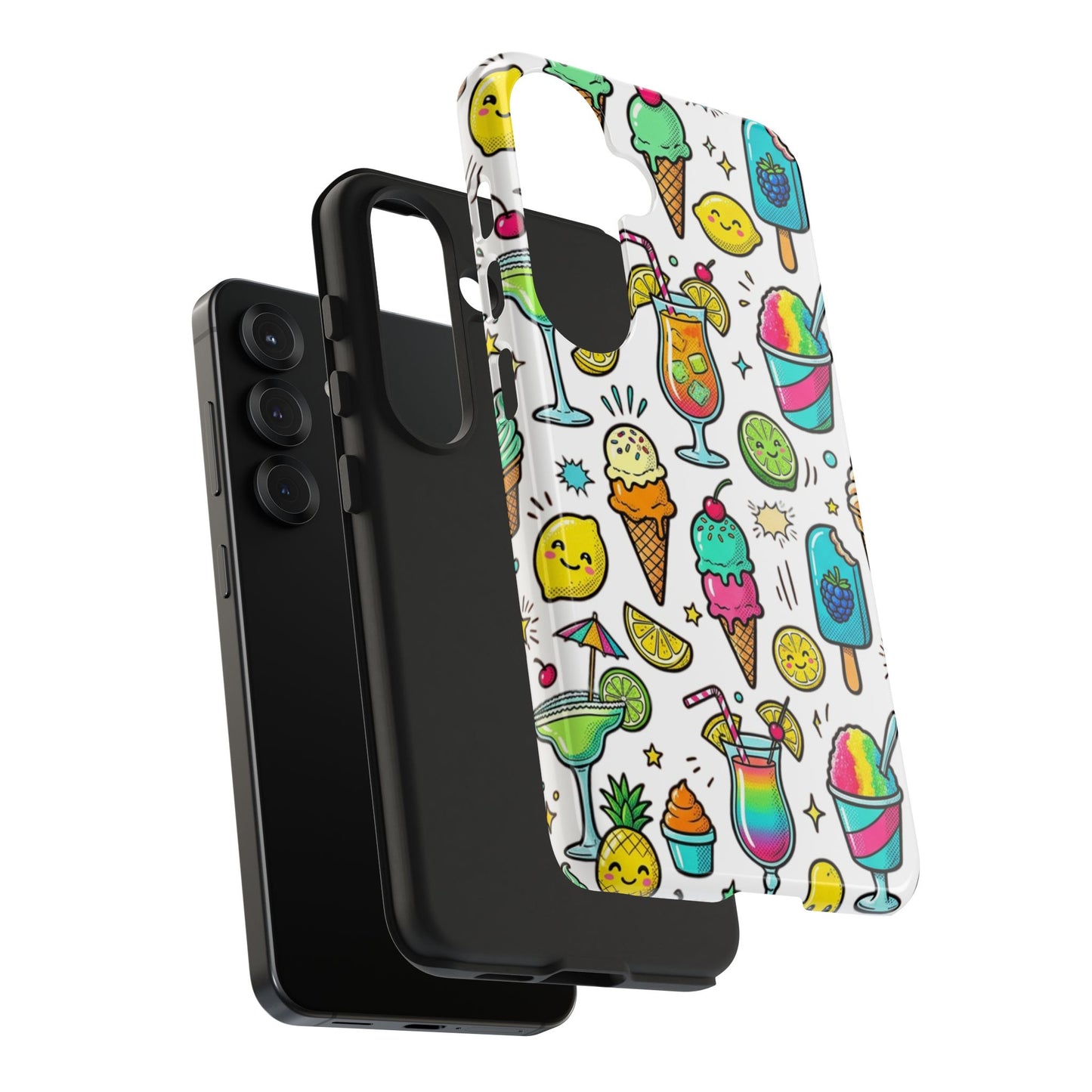 Tough Phone Case — Summer Ice Cream & Cocktails Pattern