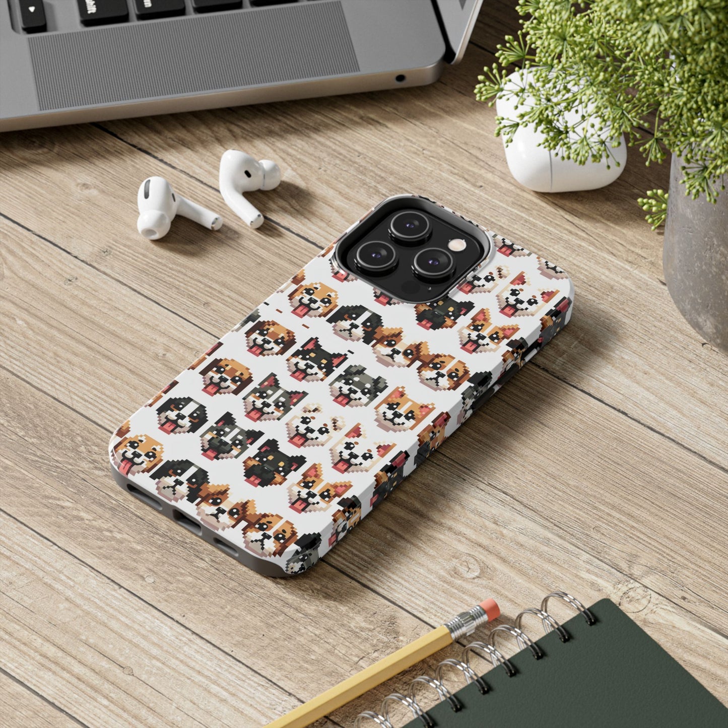 Pixelated Dog Breed Tough Phone Case - Cute, Durable Protection for Pet Lovers - for iPhone