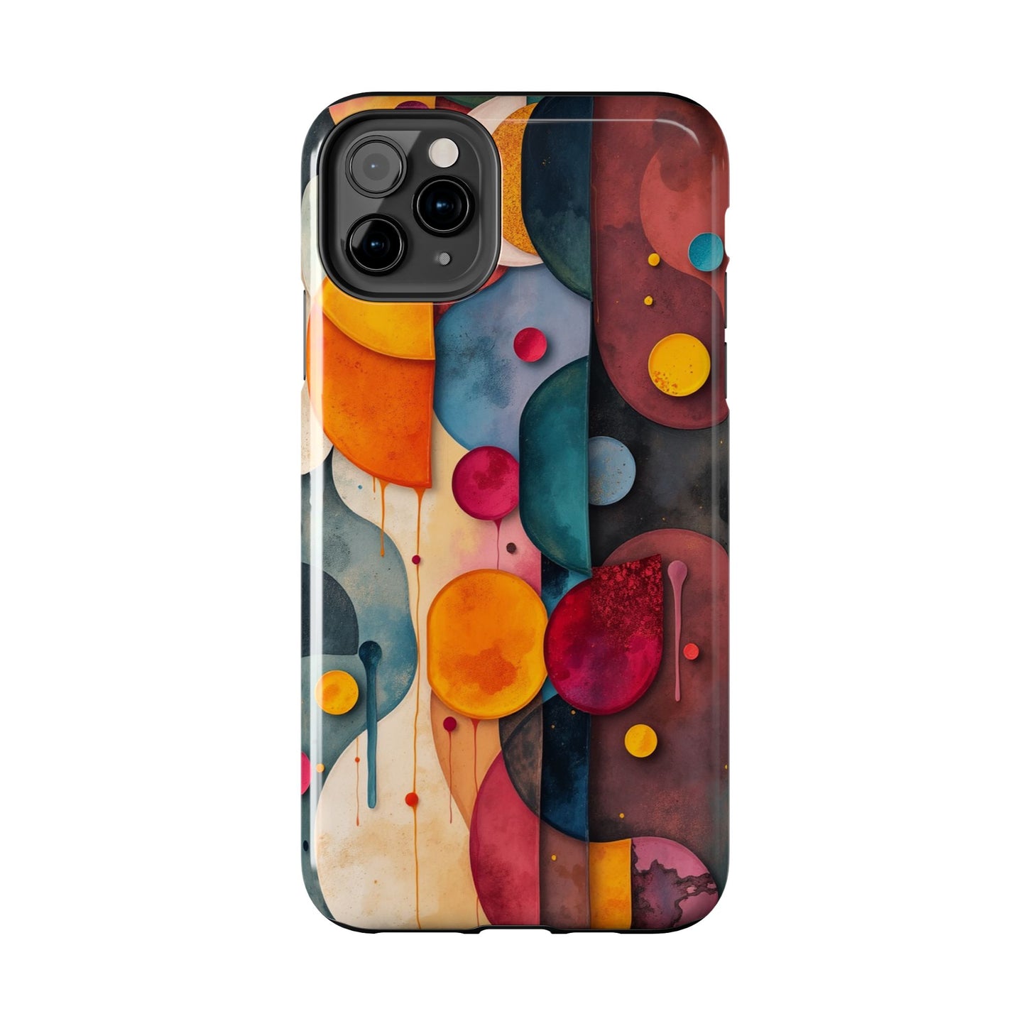 Artistic Tough Phone Cases - Colorful Abstract Design for Trendy Protection - for iPhone