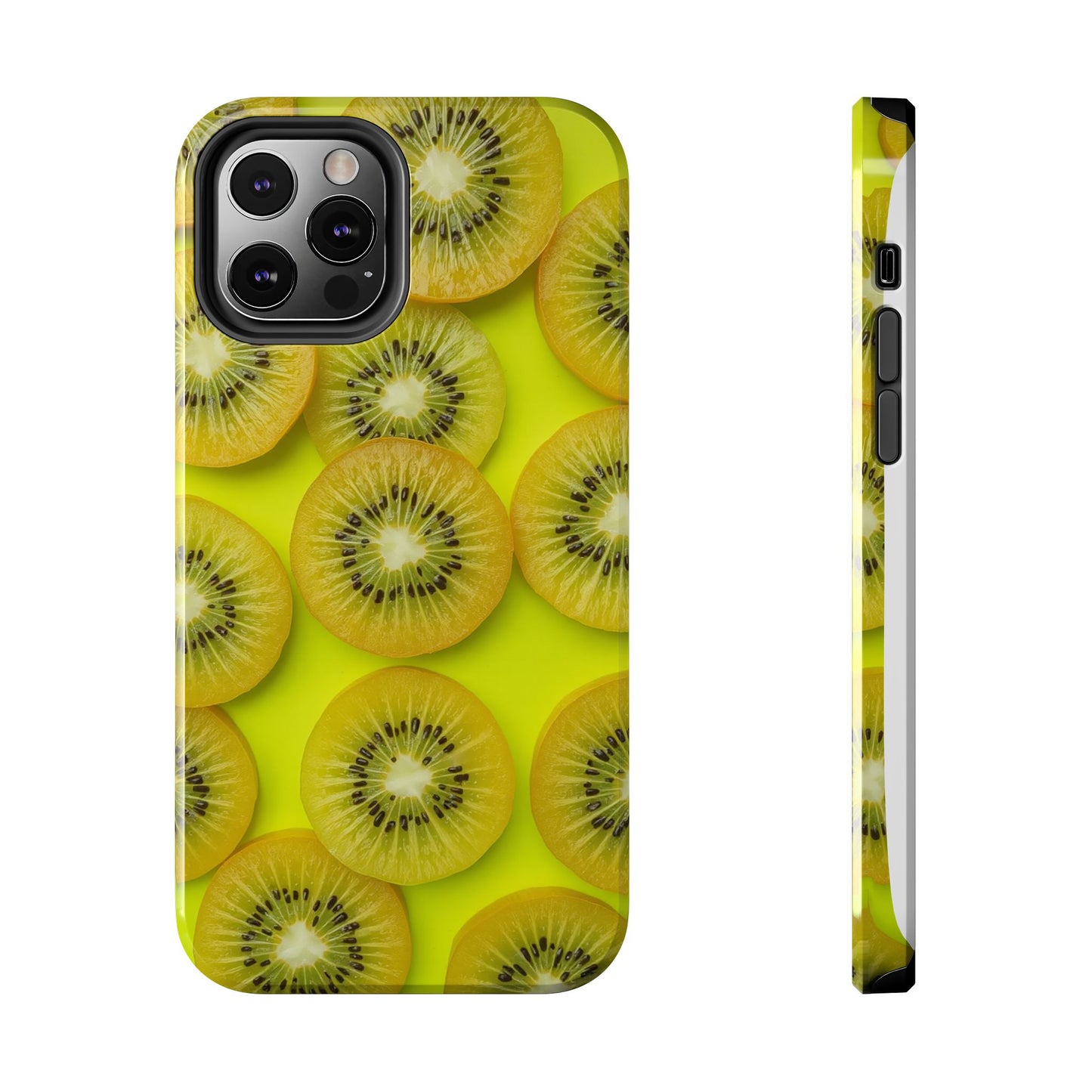 Vibrant Kiwi Tough Phone Case - Bright Yellow Design for Fruit Lovers