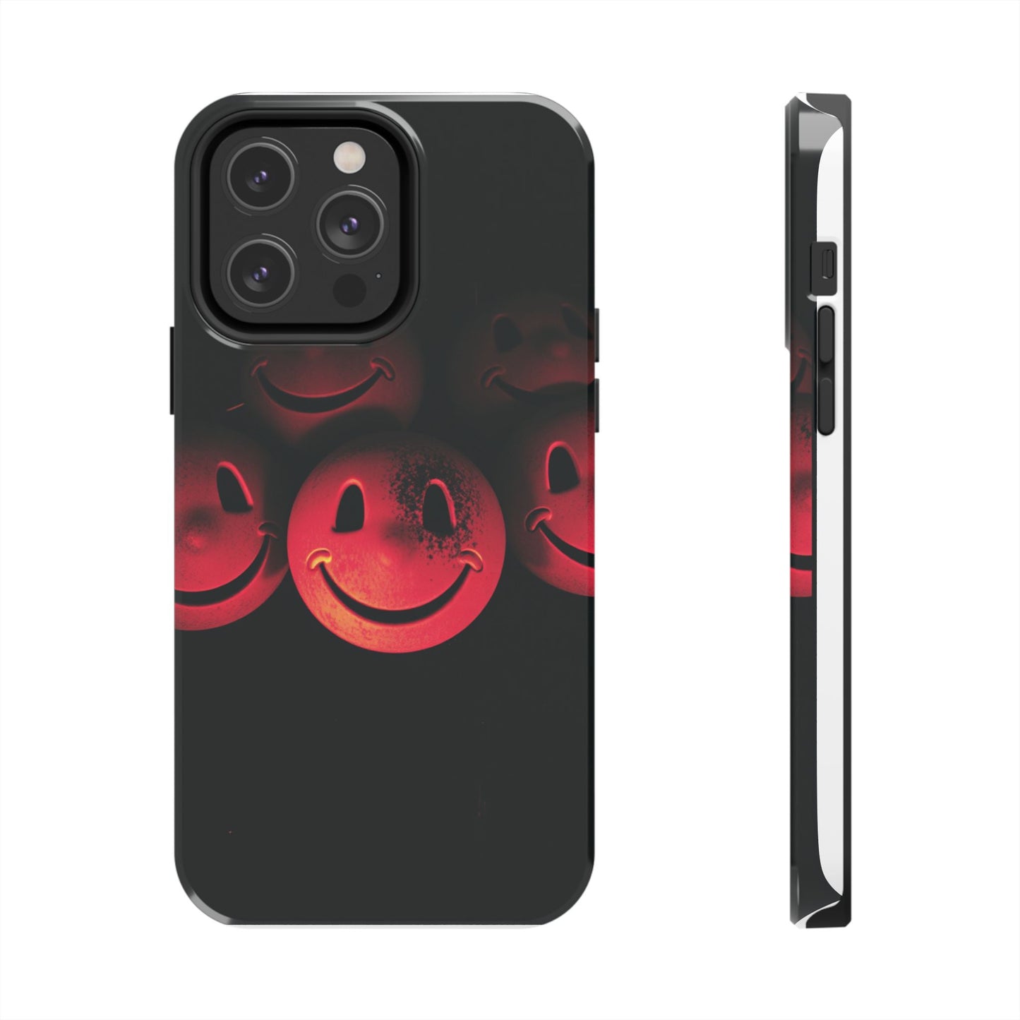 Smiley Face Tough Phone Case - Durable Protection with Fun Design