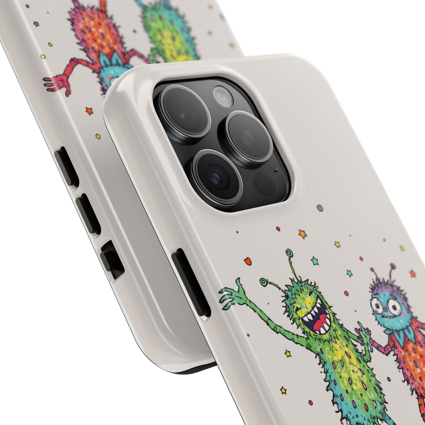 Colorful Monster Tough Phone Case - Fun and Playful Design