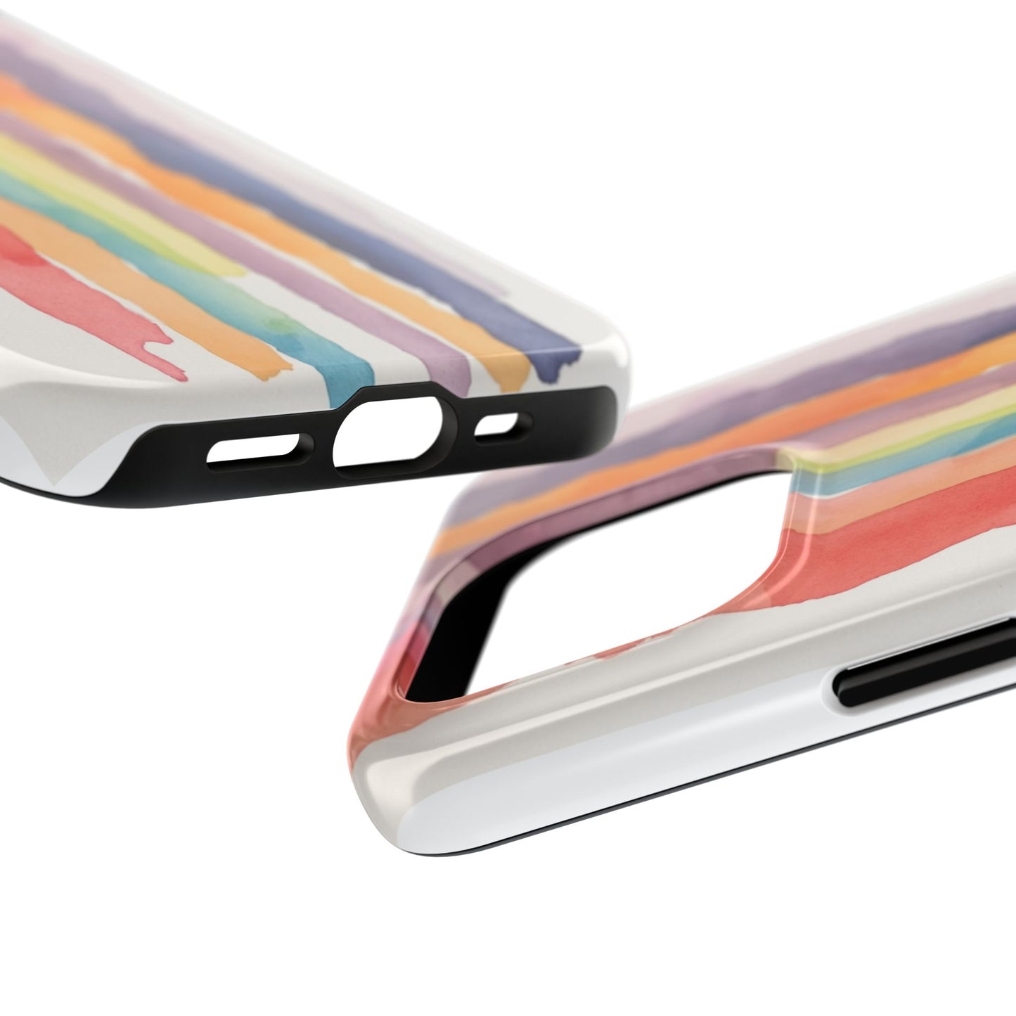 Colorful Watercolor Tough Phone Case - Stylish and Durable Cover for Creative Souls