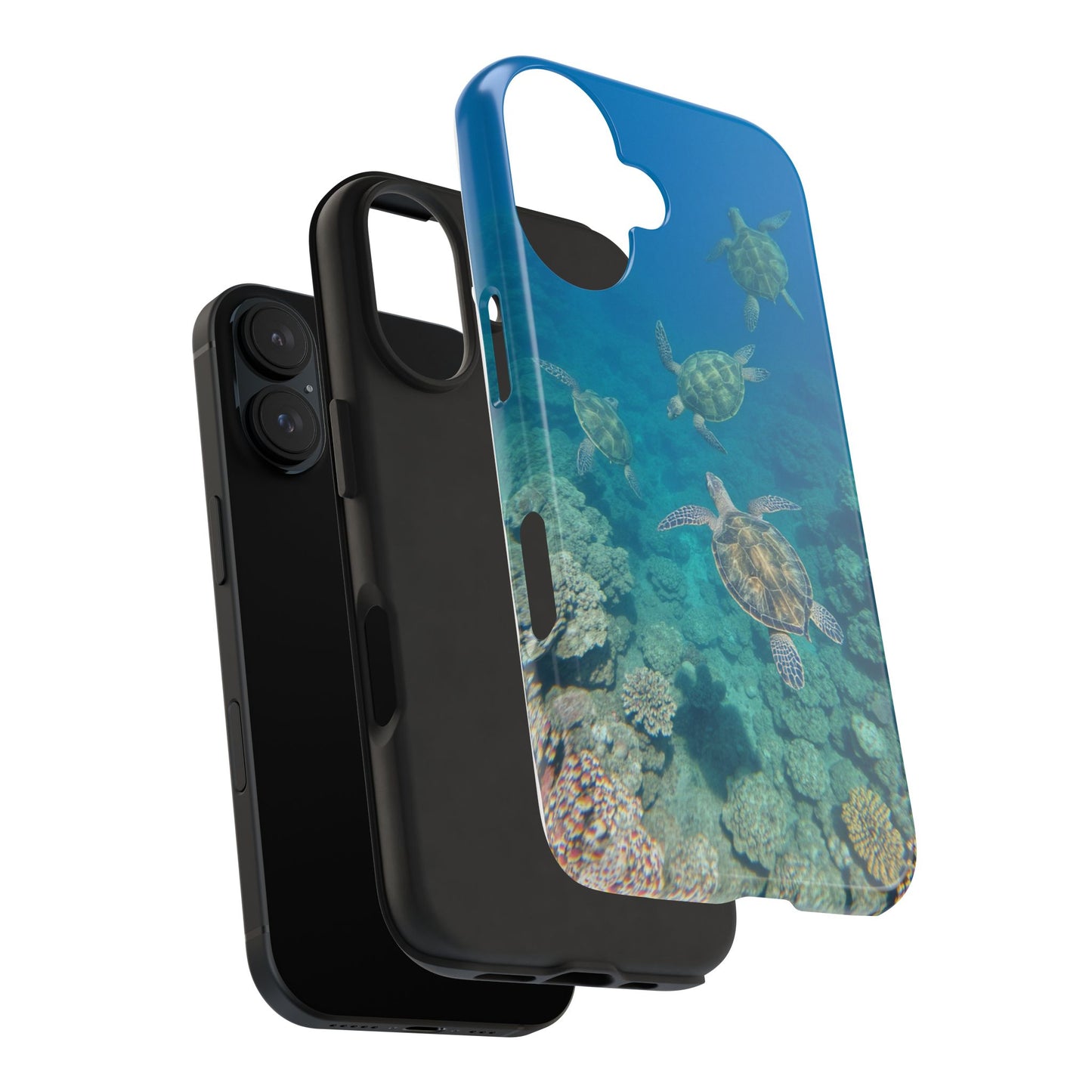 Ocean Turtle Tough Phone Cases - Durable Protection with Marine Art