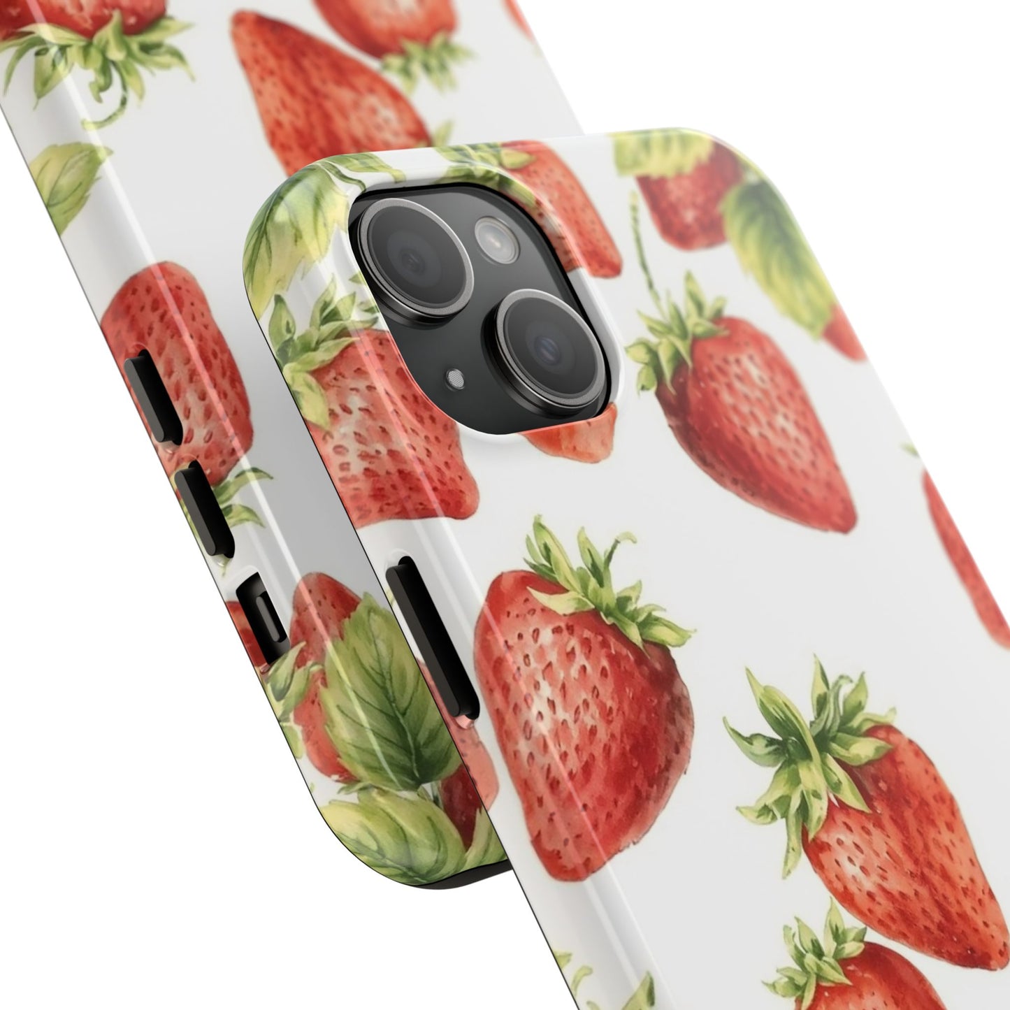 Strawberry Tough Phone Case - Durable Protection with a Fresh Design - for iPhone