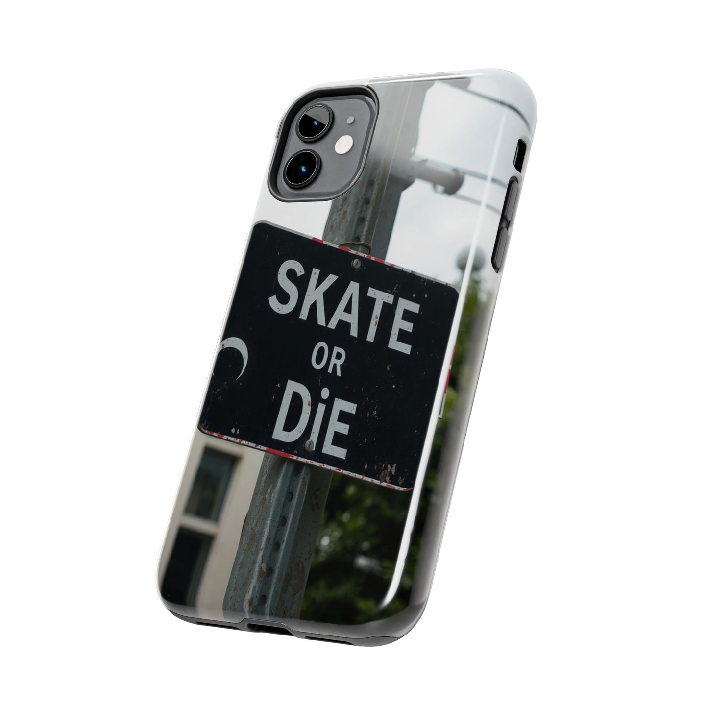 Black Sign Skate or Die Design - Tough Phone Case for iPhone