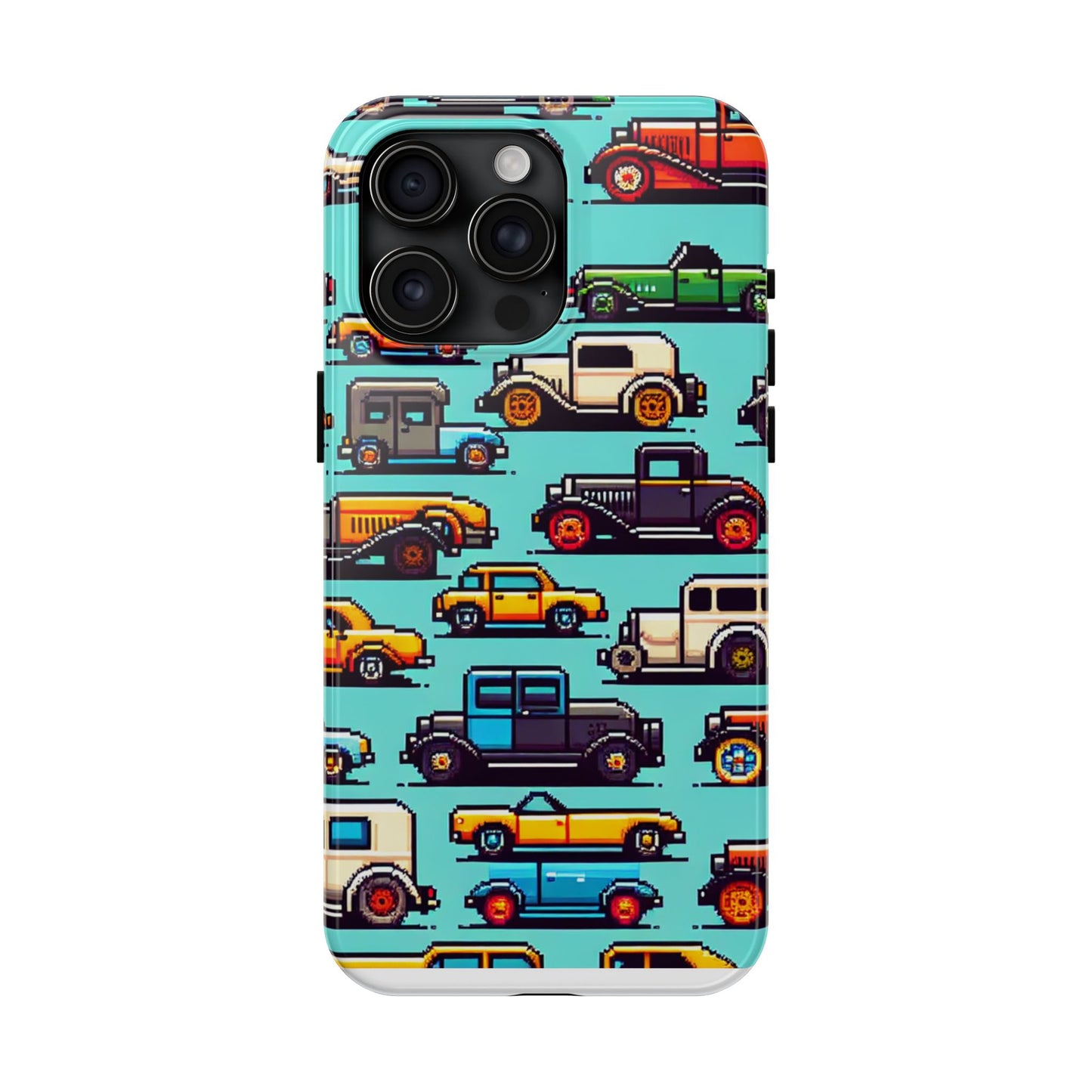 Retro Car Pixel Art Tough Phone Case - Durable & Stylish Protection - for iPhone