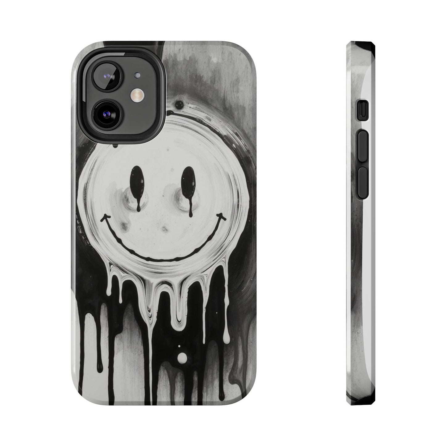 Dripping Smiley Tough Phone Case - Stylish & Durable Protection