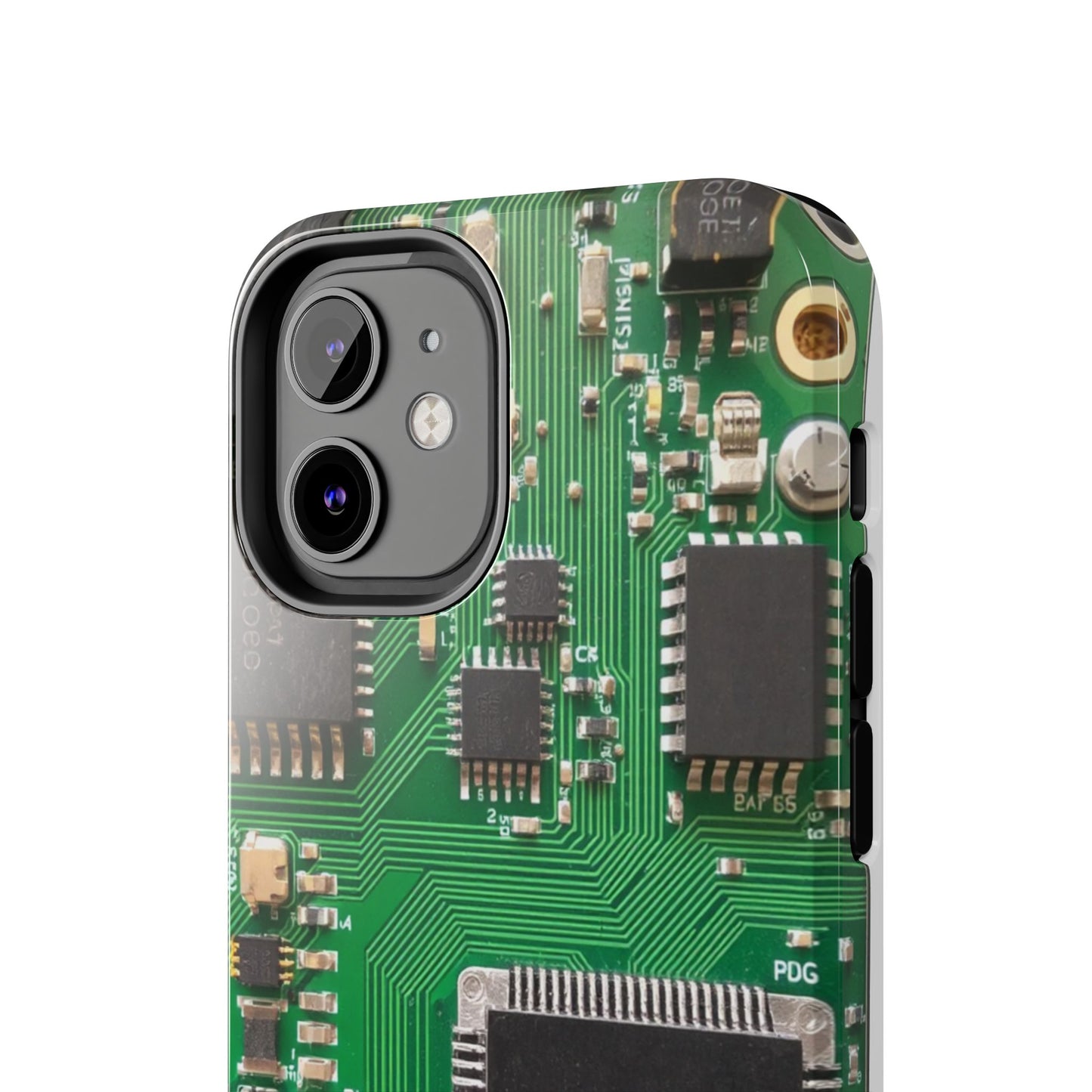 Circuit Board Tough Phone Case - Durable Tech Design