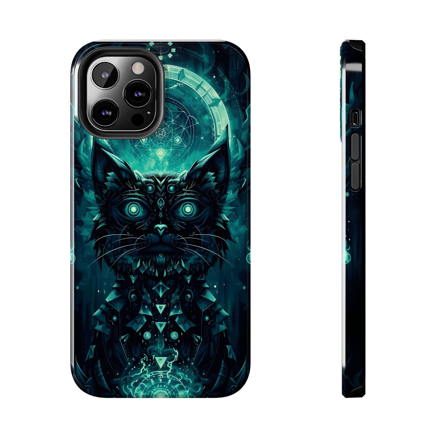 Mystical Dark Cat Phone Case - Tough Protective Cover for Cat Lovers - for iPhone