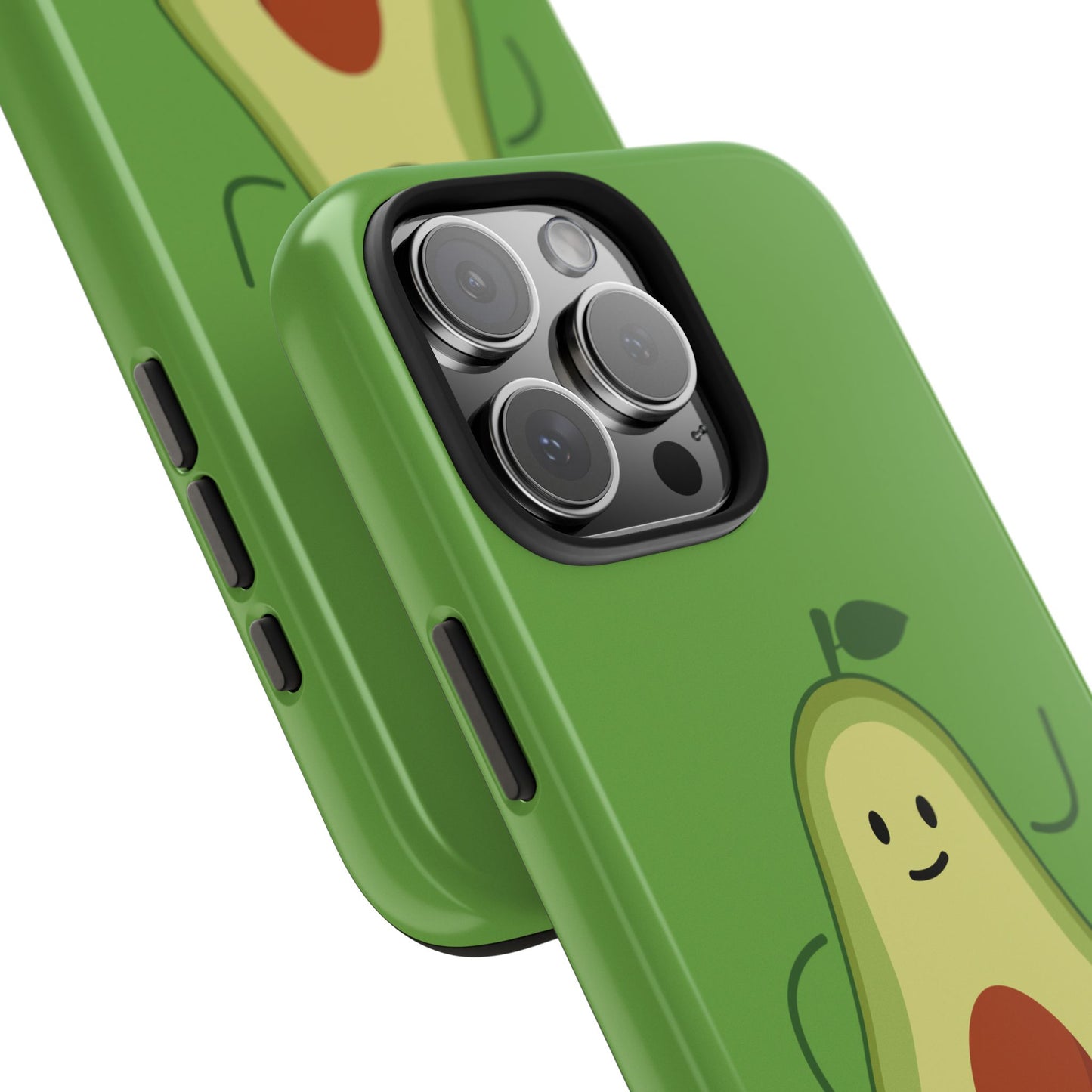 Vegan Avocado Tough Phone Case - Cute & Durable Phone Cover - for iPhone