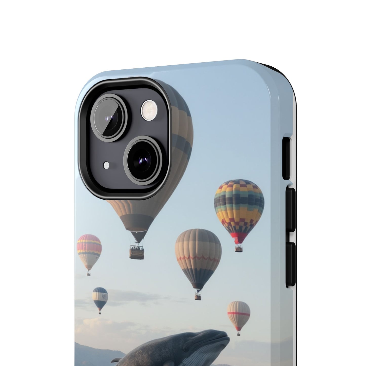 Whale Hot Air Balloon Tough Phone Case - Adventure & Nature Lovers