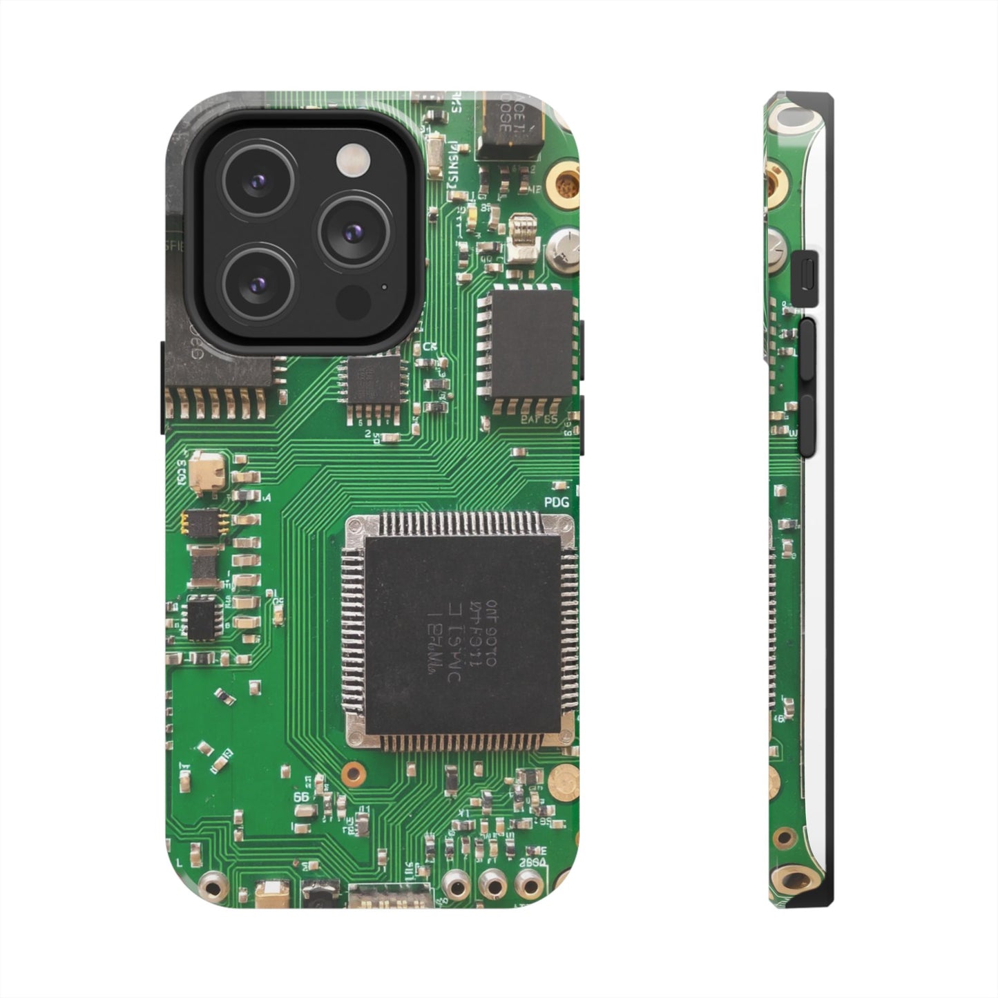 Circuit Board Tough Phone Case - Durable Tech Design