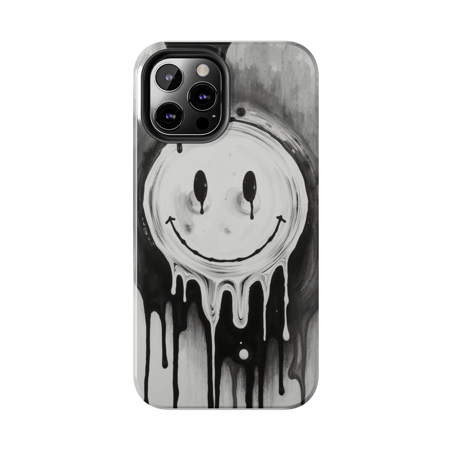 Dripping Smiley Tough Phone Case - Stylish & Durable Protection