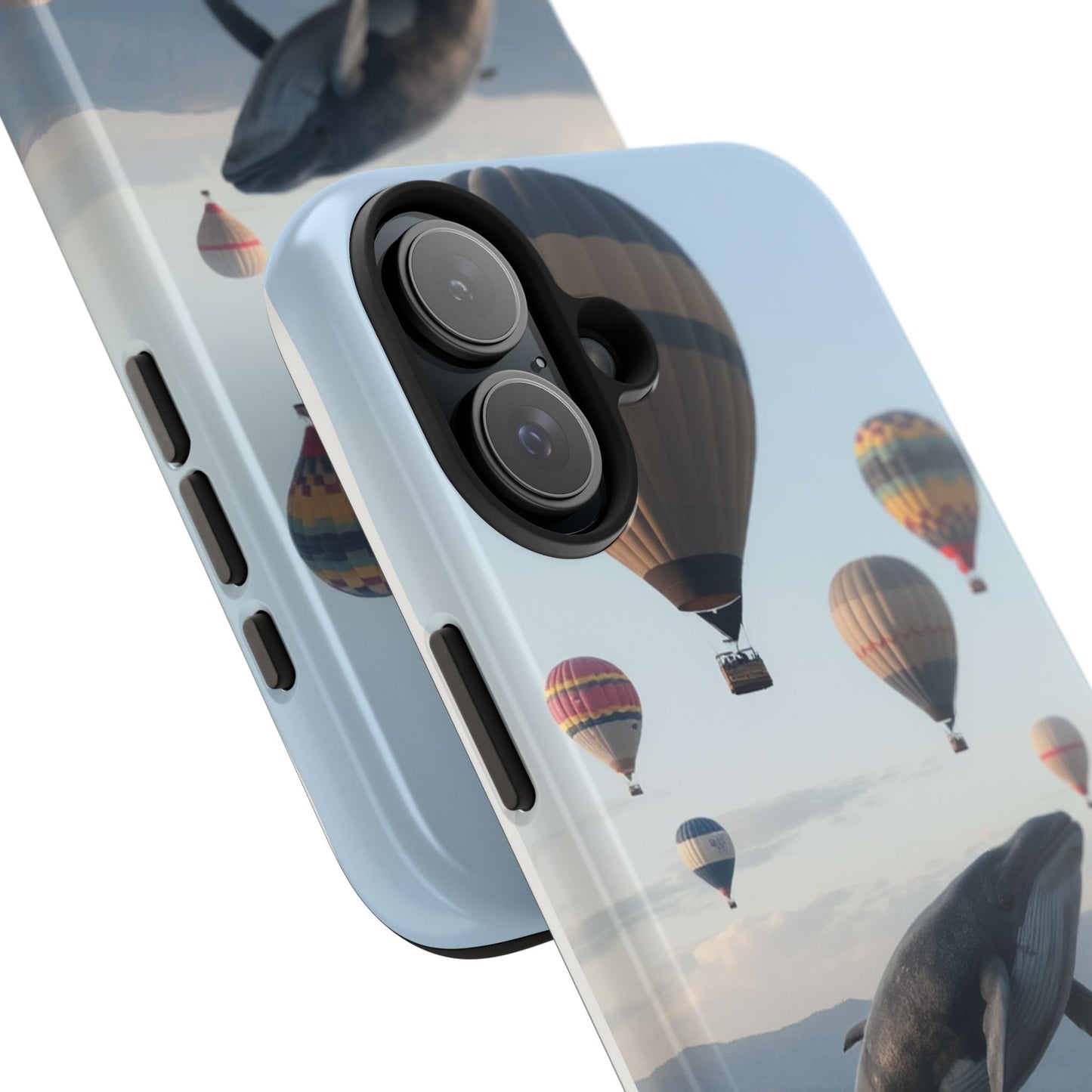 Whale Hot Air Balloon Tough Phone Case - Adventure & Nature Lovers
