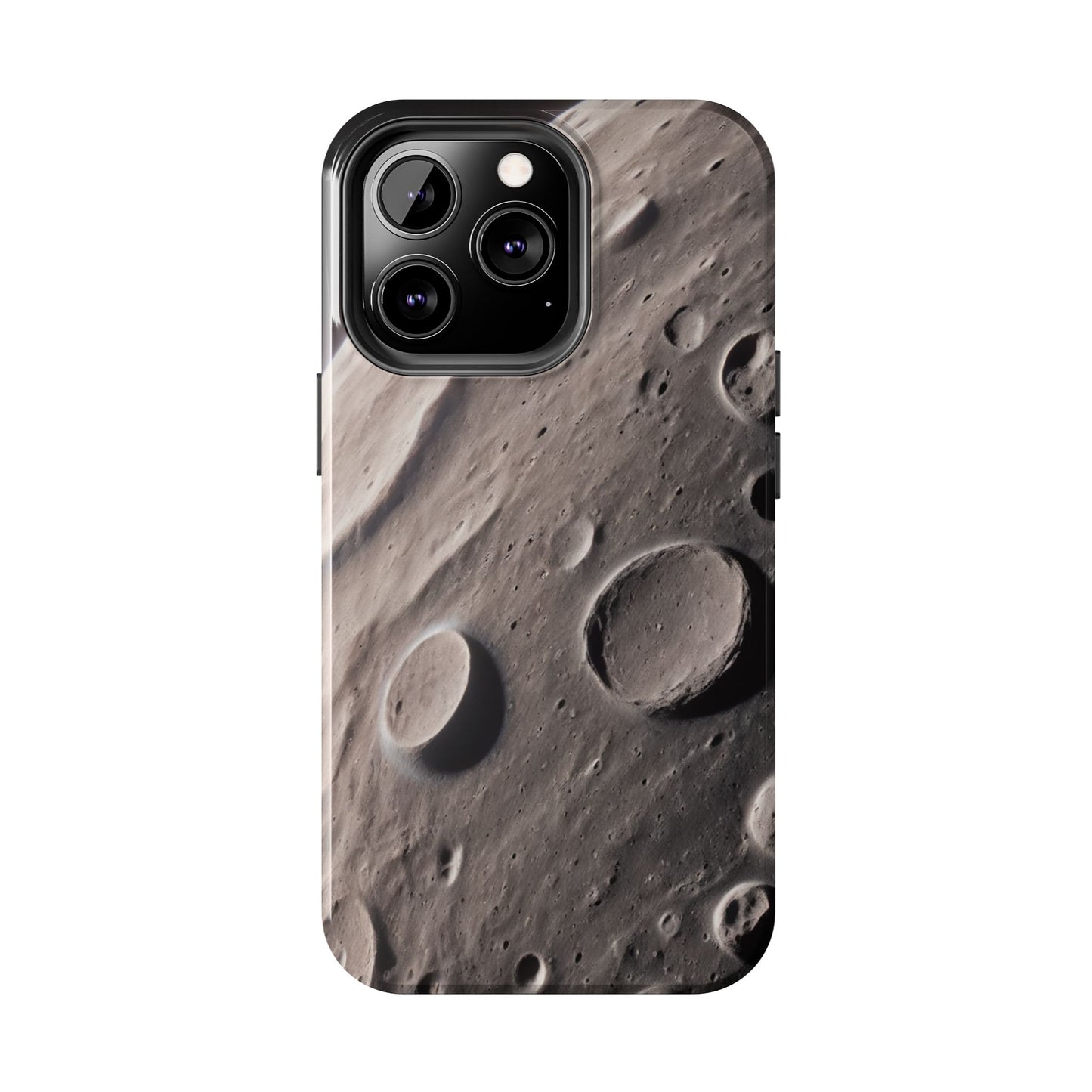 Celestial Moon Surface Tough Phone Case | Durable Space-Themed Design - for iPhone