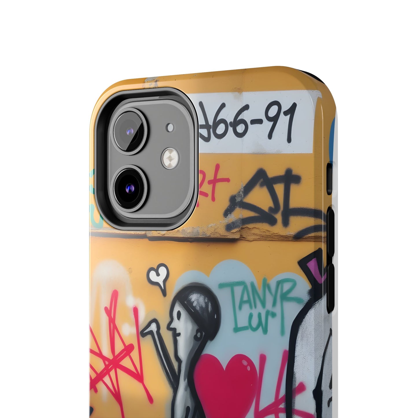 Urban Cupid Graffiti Tough Phone Case - Durable Protection with Street Art Vibe - for iPhone