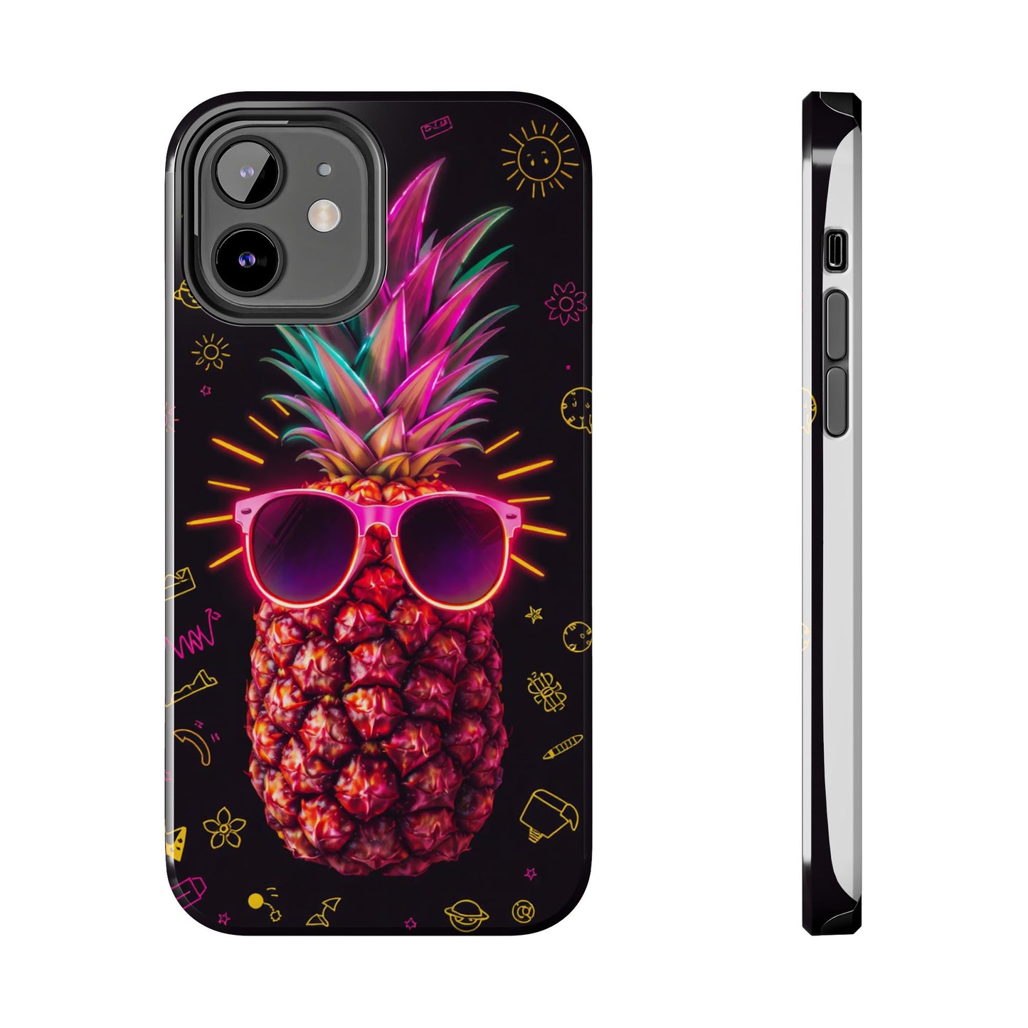 Tough Pineapple Phone Case - Cool, Vibrant Design Perfect for Summer Vibes