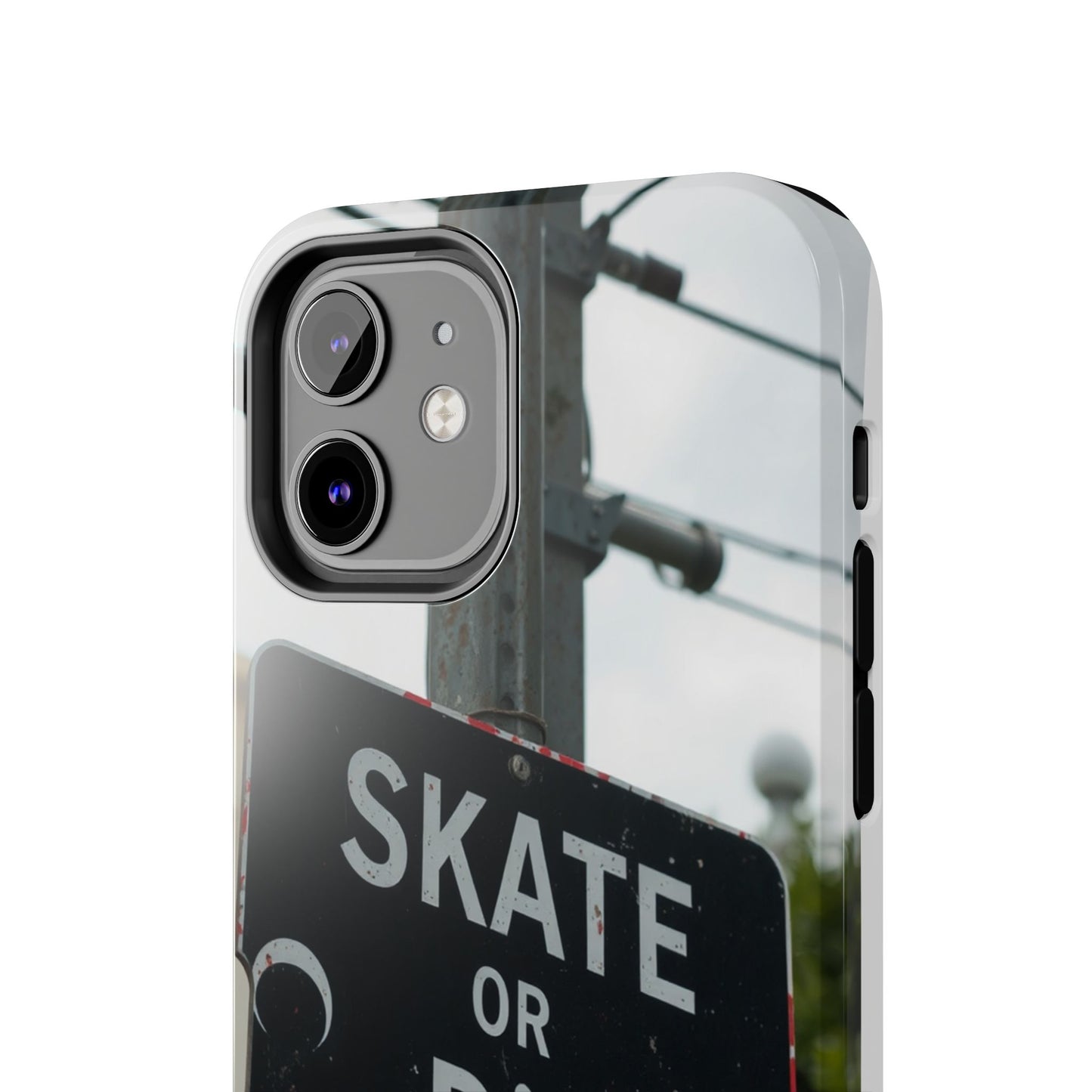 Black Sign Skate or Die Design - Tough Phone Case for iPhone