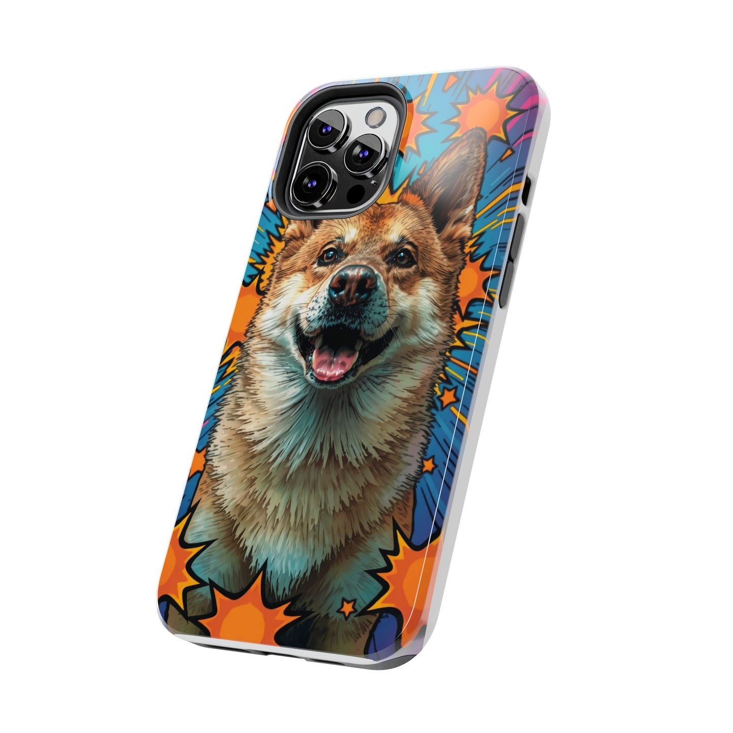 Vibrant Corgi Tough Phone Case - Fun Design for Pet Lovers