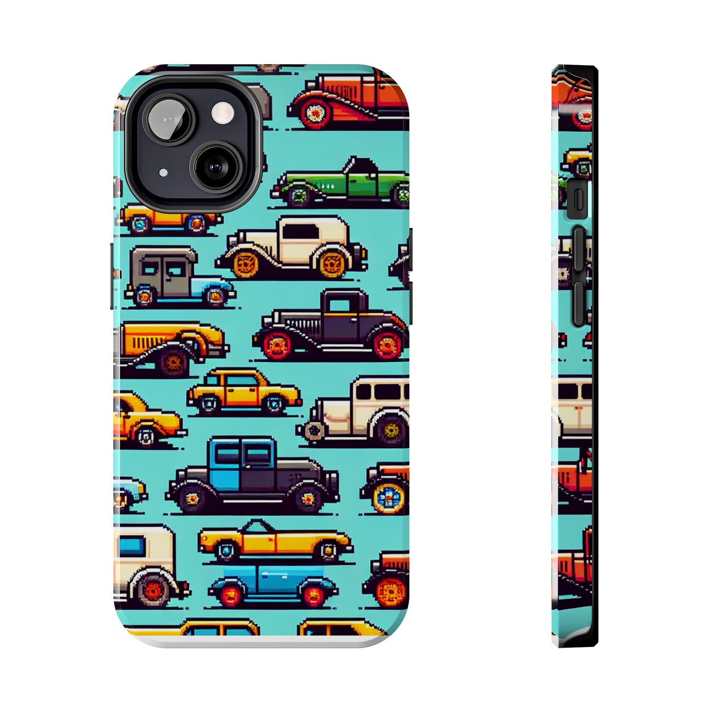 Retro Car Pixel Art Tough Phone Case - Durable & Stylish Protection - for iPhone