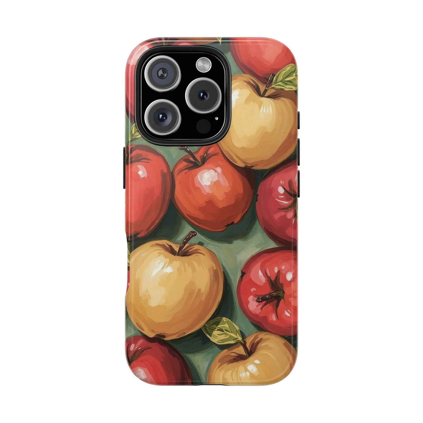 Colorful Painted Apples Art Tough Phone Case - Durable & Stylish Protection - for iPhone