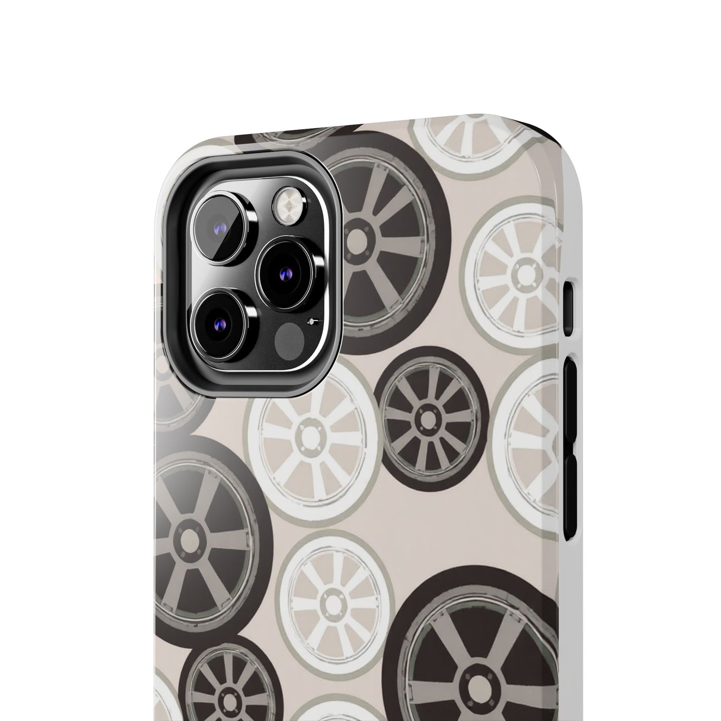 Racing Wheel Design Tough Phone Case – Durable Protection for Automotive Enthusiasts