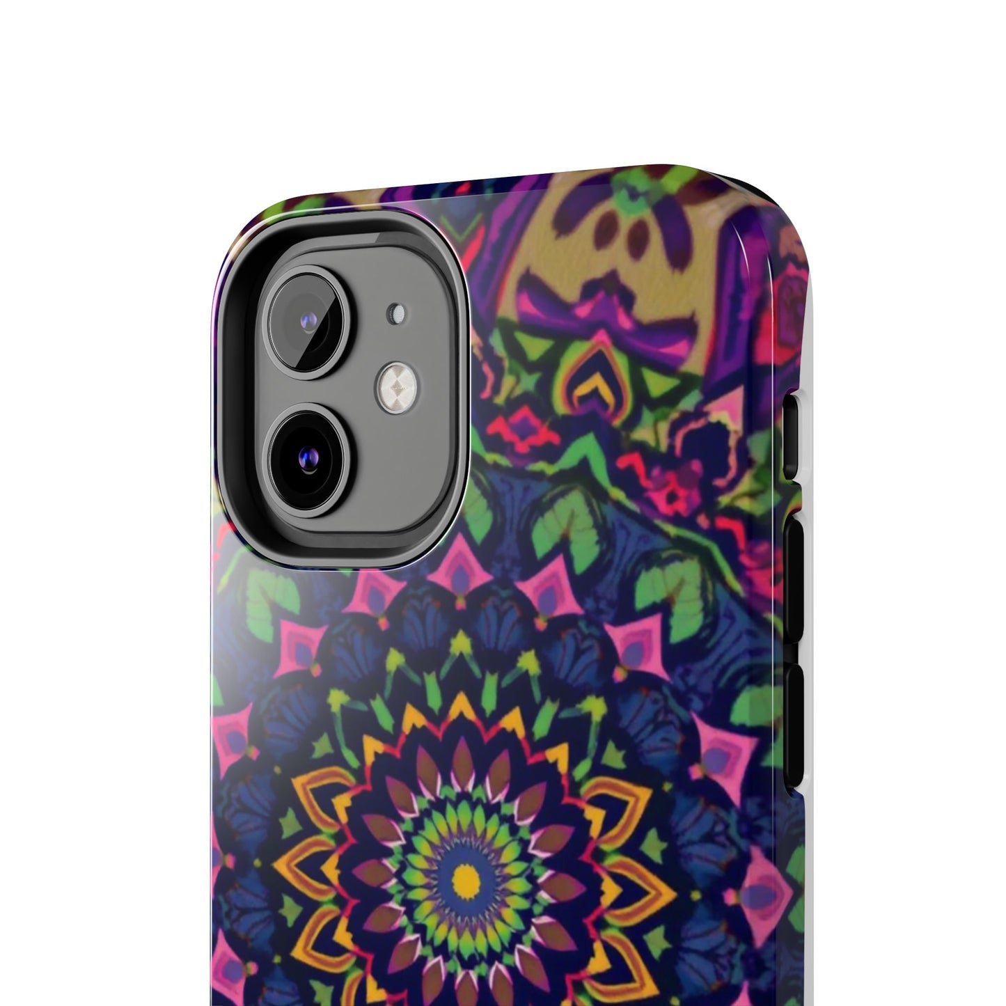 Vibrant Mandala Tough Phone Case - Colorful, Purple Fusion, Durable Protection for Your Device - for iPhone