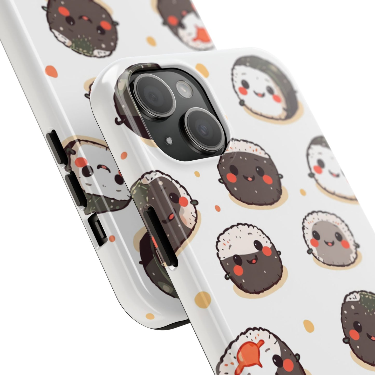 Cute Sushi Tough Phone Case - Kawaii Design for Food Lovers