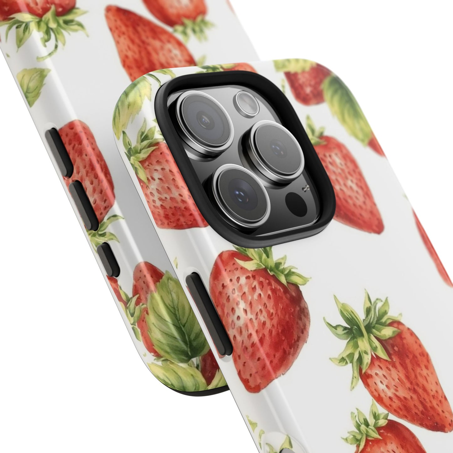 Strawberry Tough Phone Case - Durable Protection with a Fresh Design - for iPhone
