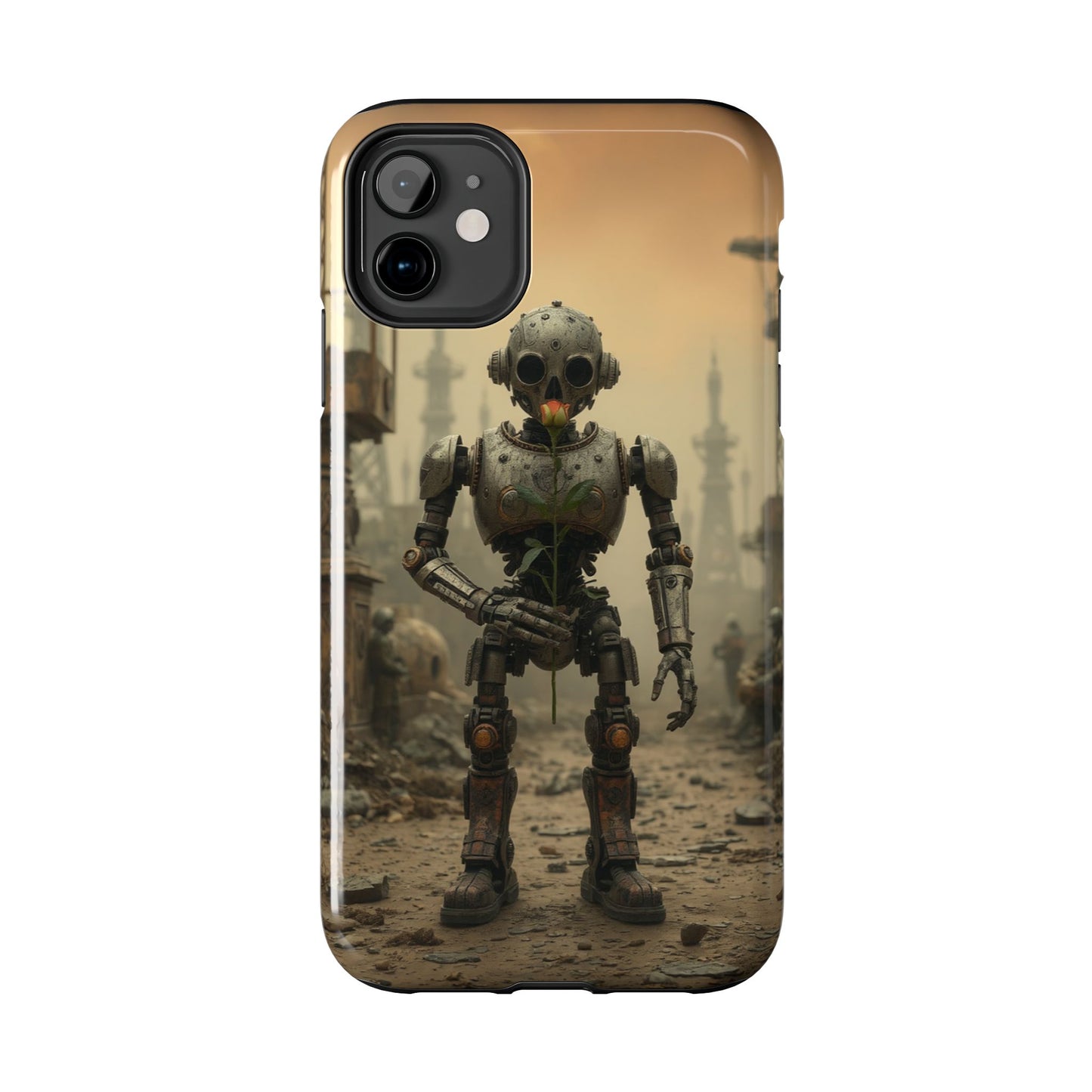 Robotic Sentinel Tough Phone Case - Durable Protector for Sci-Fi Lovers